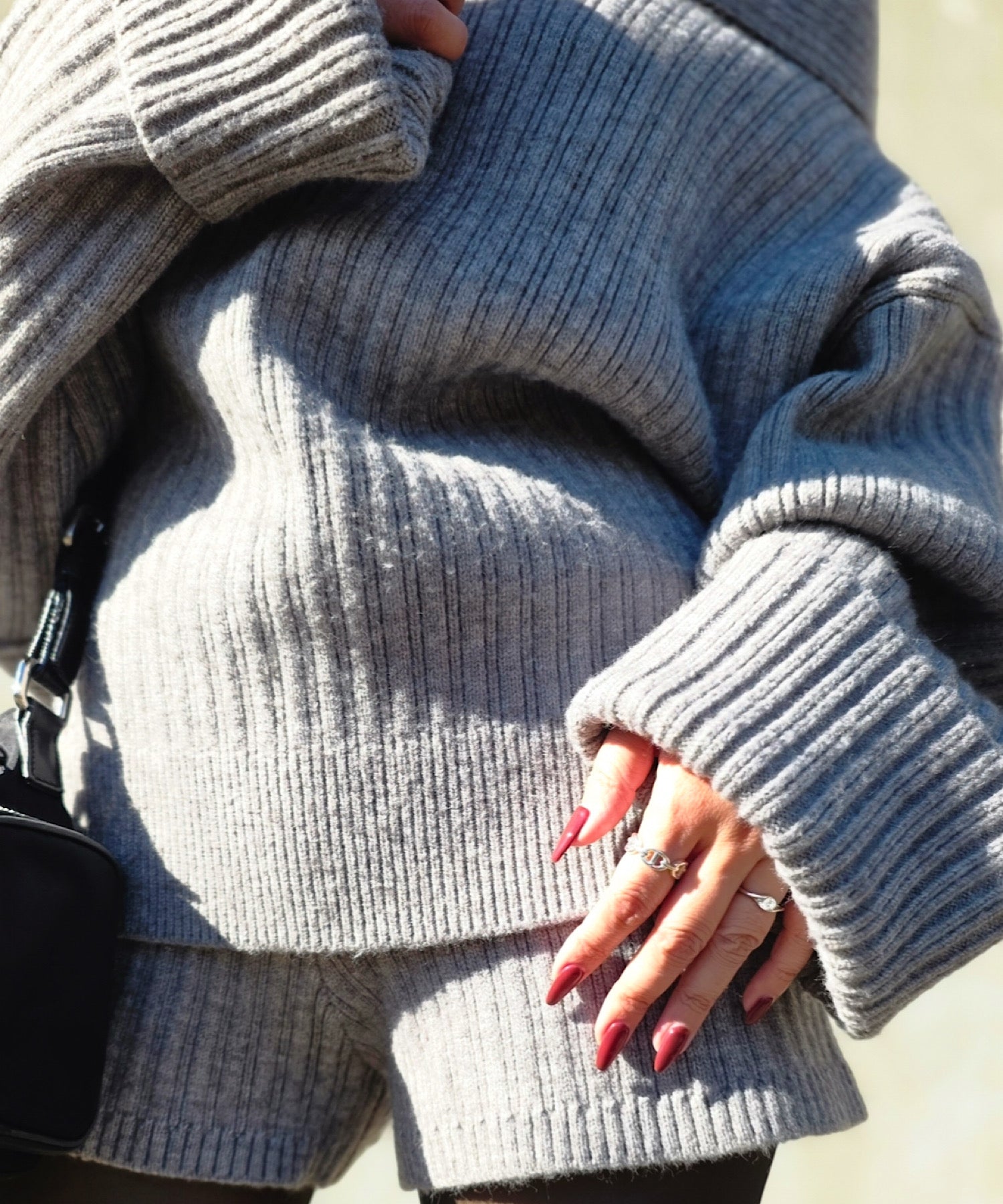 オフショルオーバートップス&パンツセット