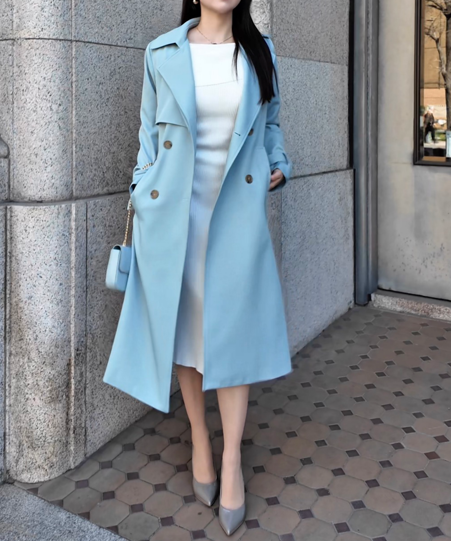 ニュアンスドレス トレンチコート