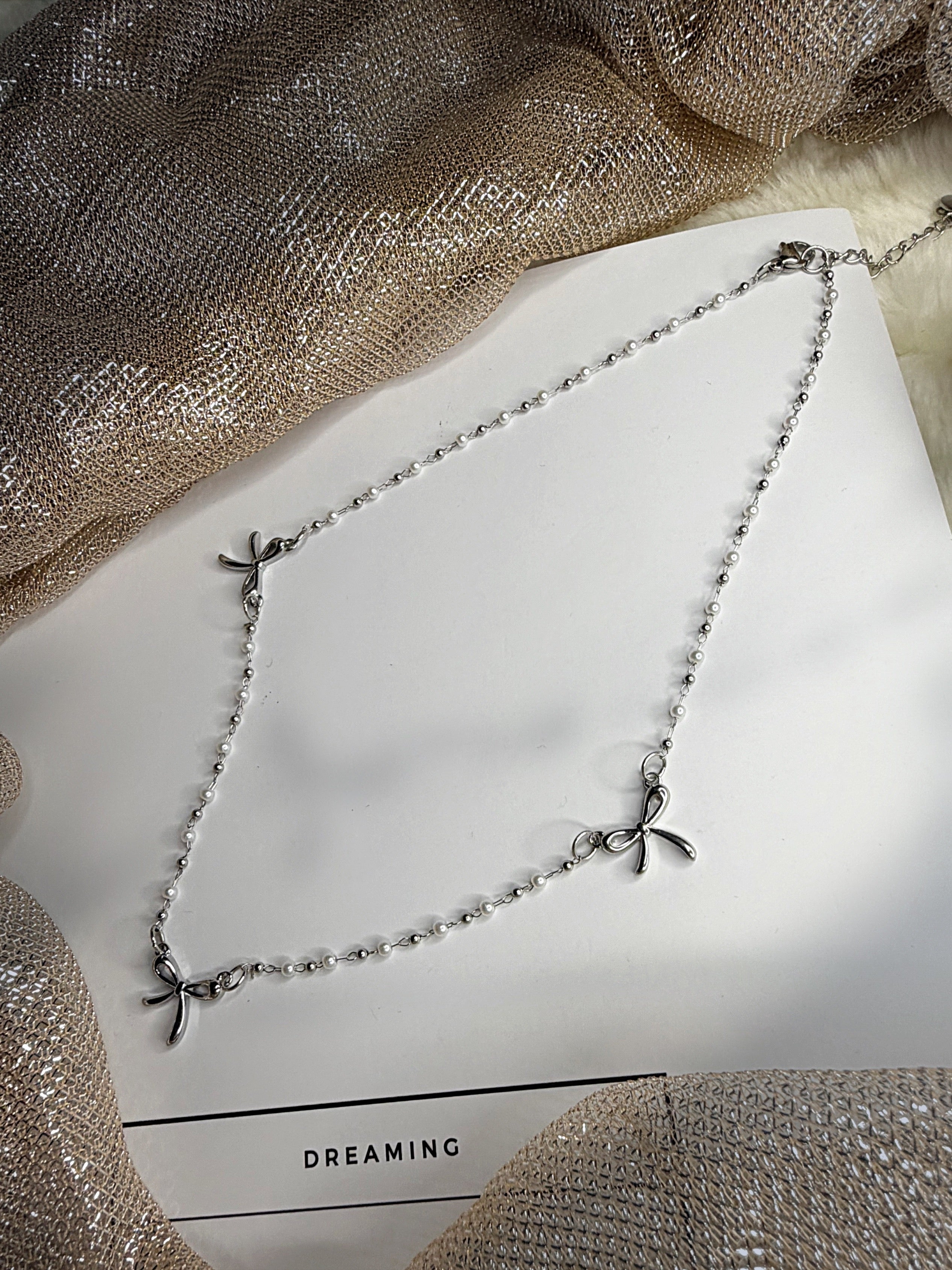 トリプルリボン 316Lサージカルネックレス– THEO accessory collection –