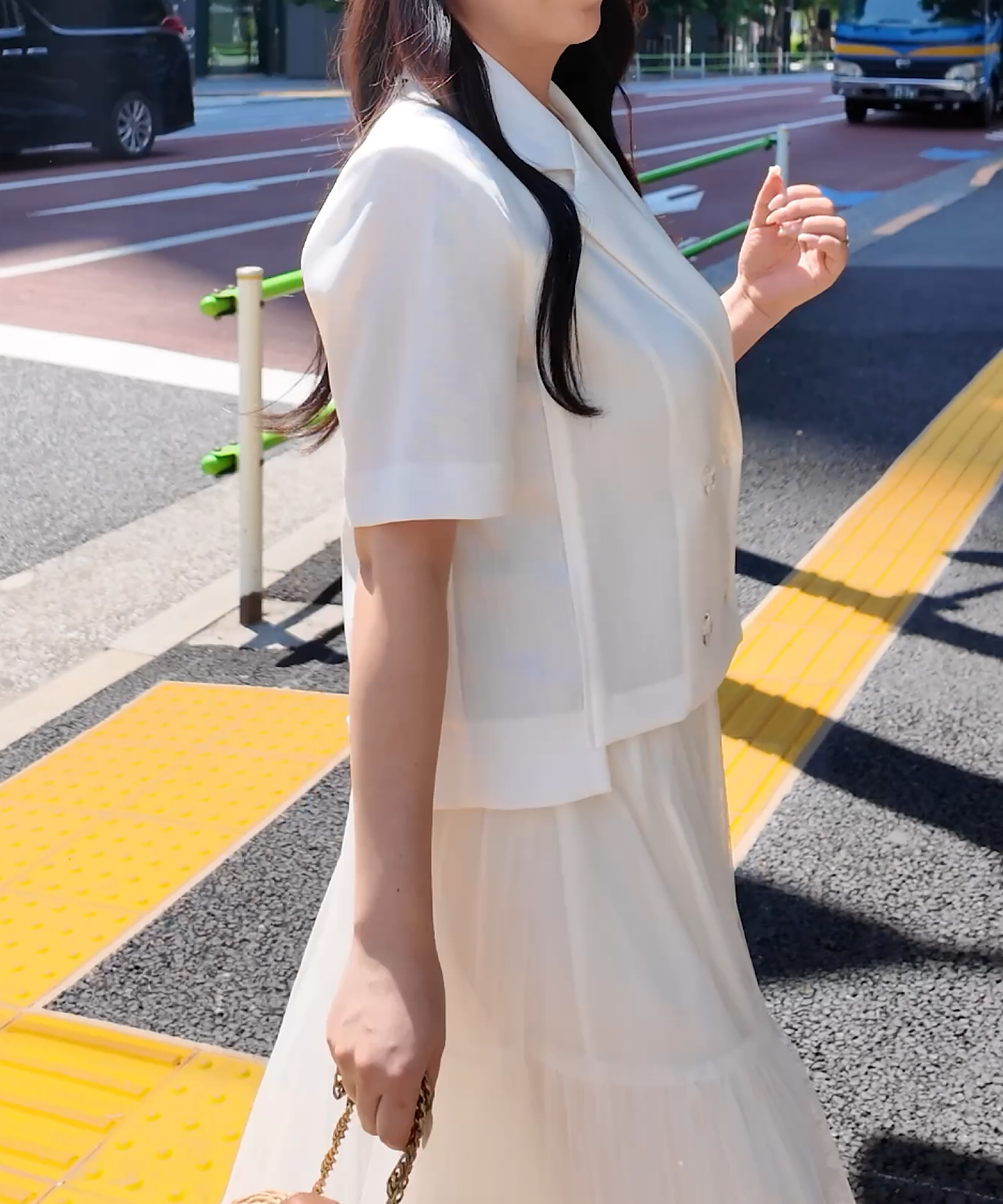 ボクシーショート 半袖ジャケット