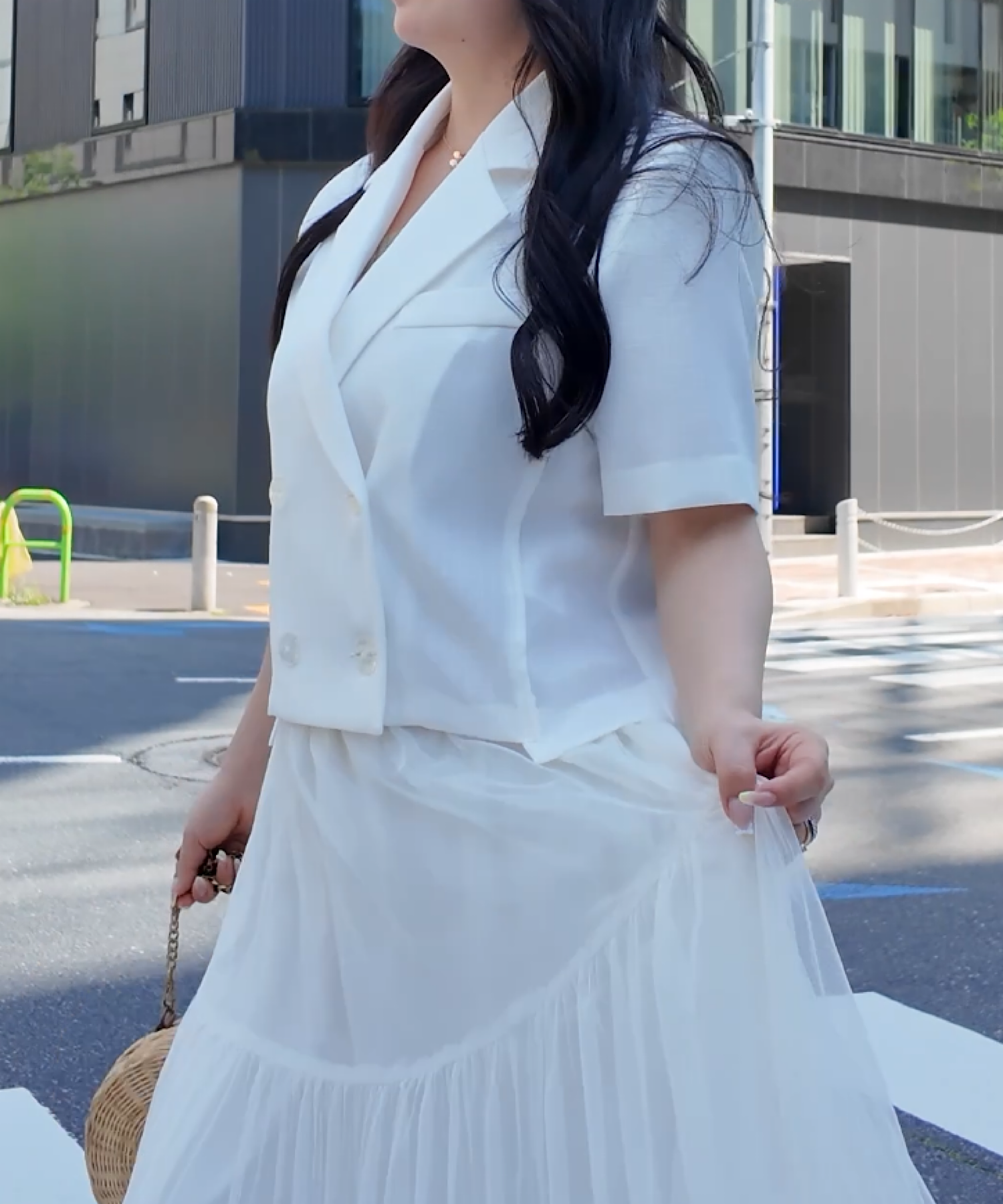 ボクシーショート 半袖ジャケット