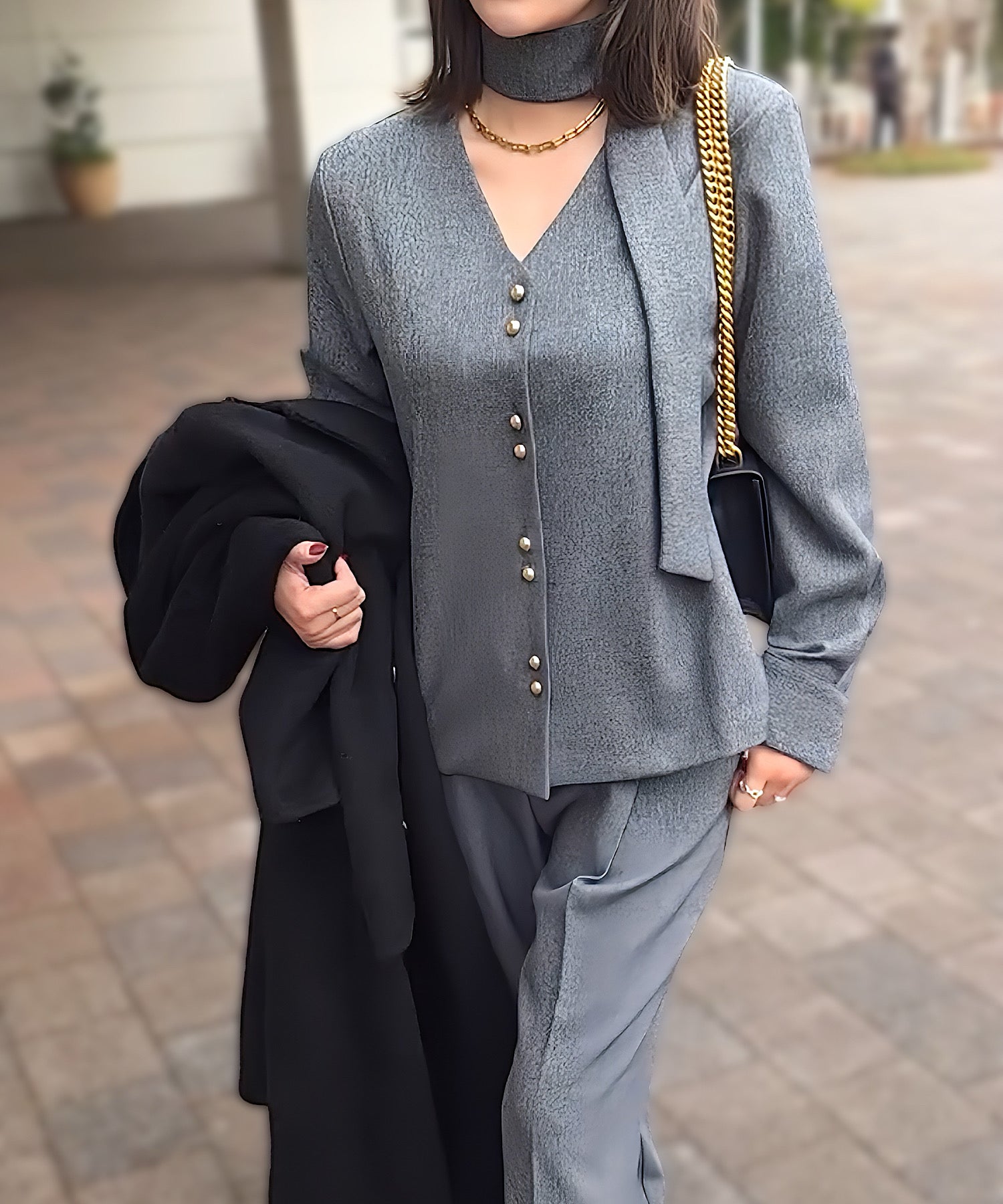 ゴールドボタンジャケット&スカーフタイ【*セットアップ商品:15450007】