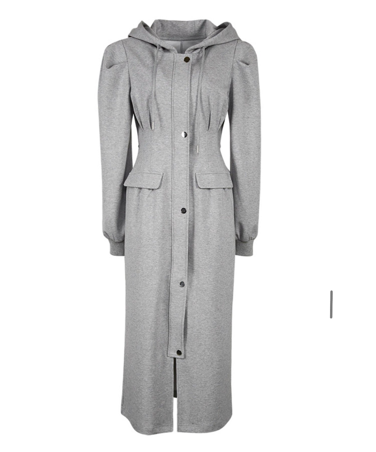 【一部ご予約商品】ピンタック・フーディワンピース