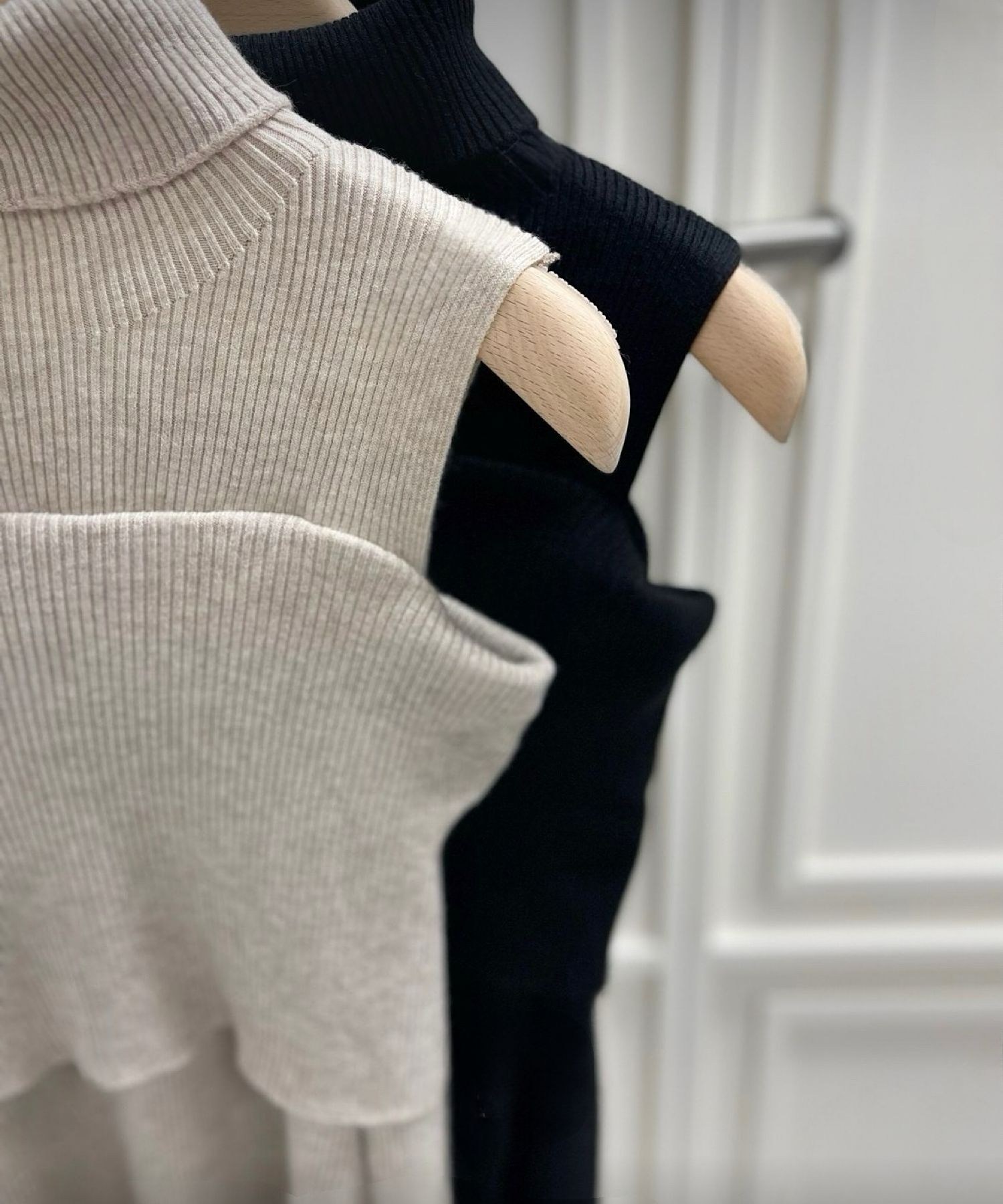 2wayスリムリブトップス