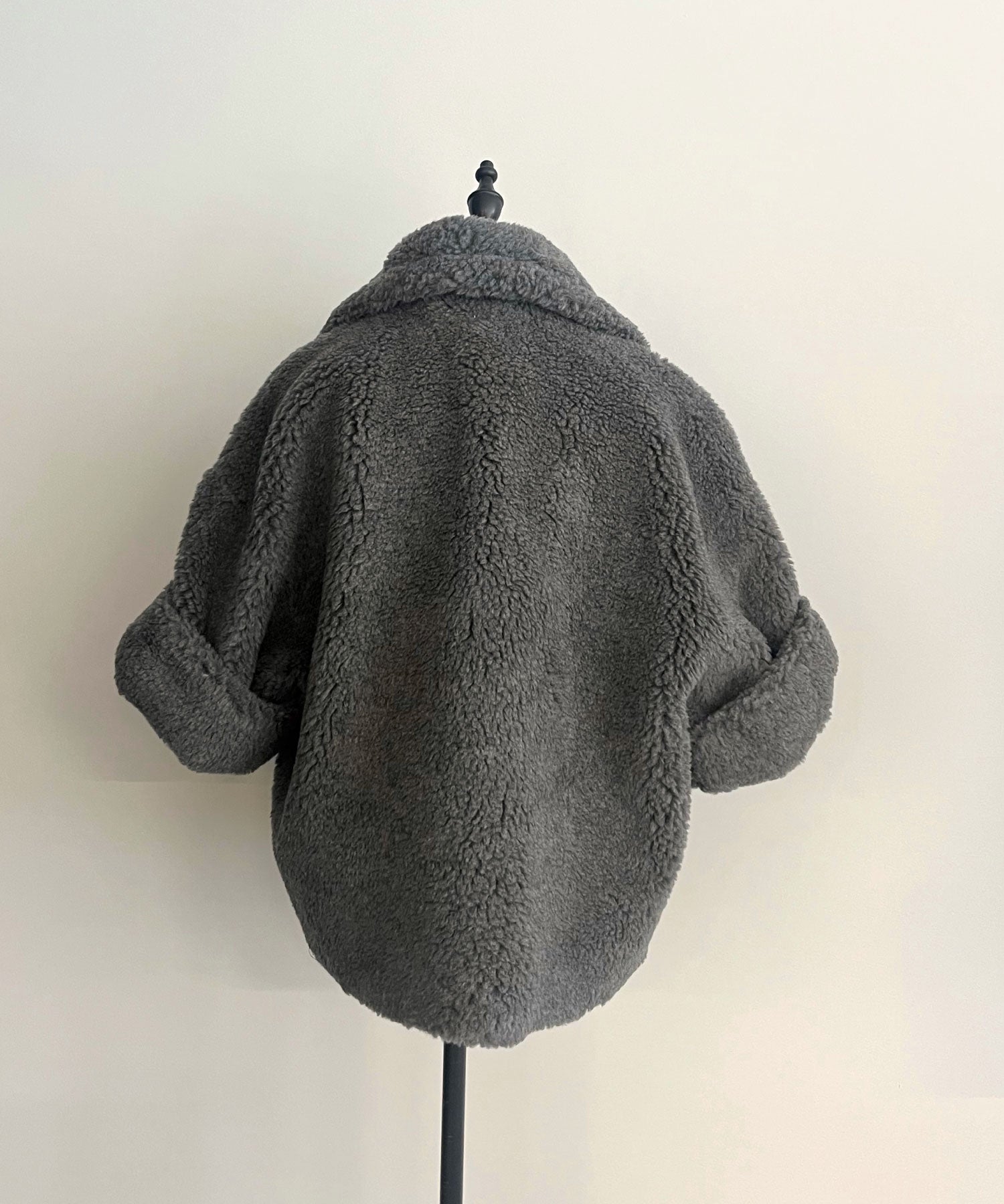 ウールアルパカ ベルスリーブショートコート/Teddy Bell Sleeve ShortCoat