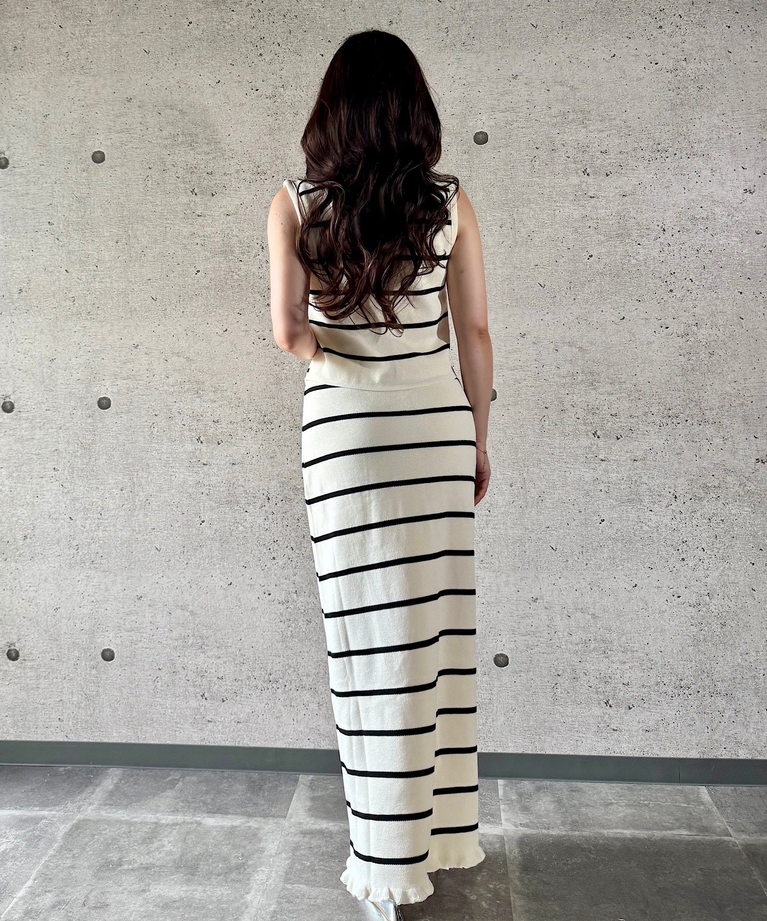 ボーダー ルーズフィットセット