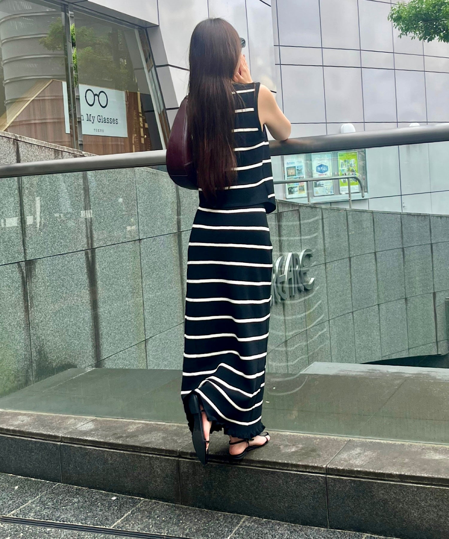 ボーダー ルーズフィットセット