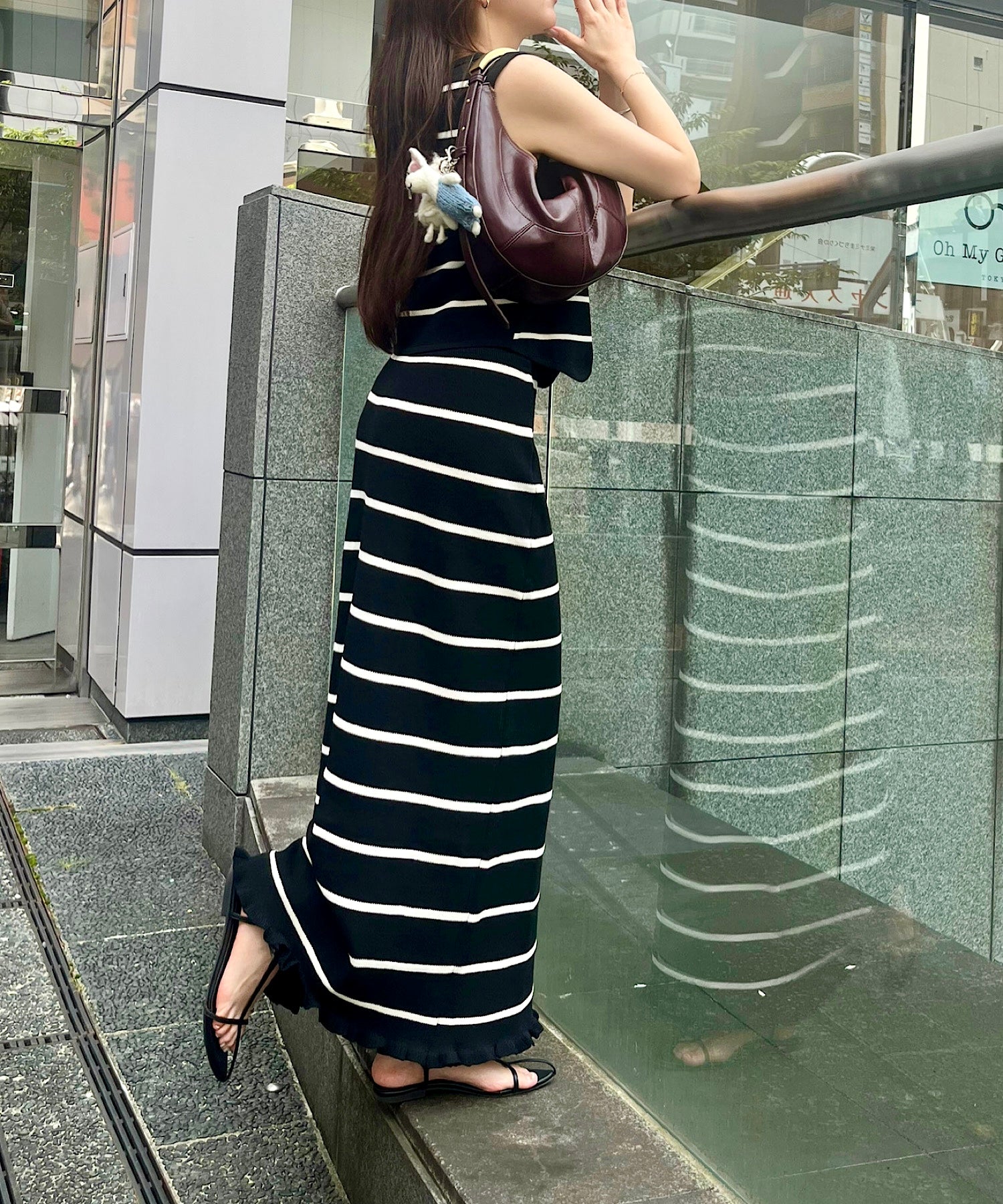 ボーダー ルーズフィットセット