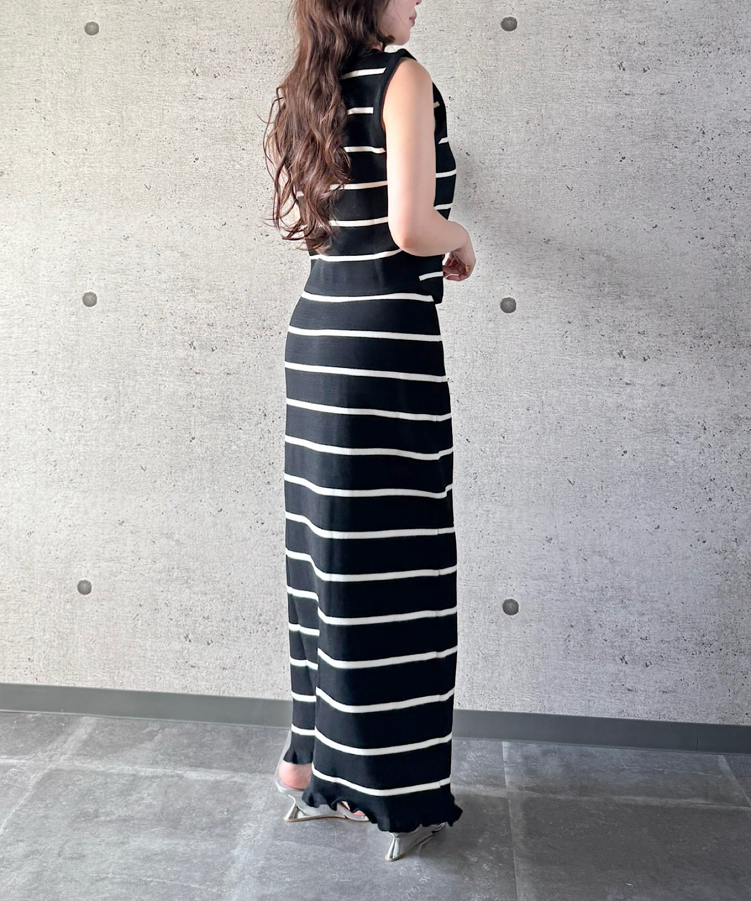 ボーダー ルーズフィットセット