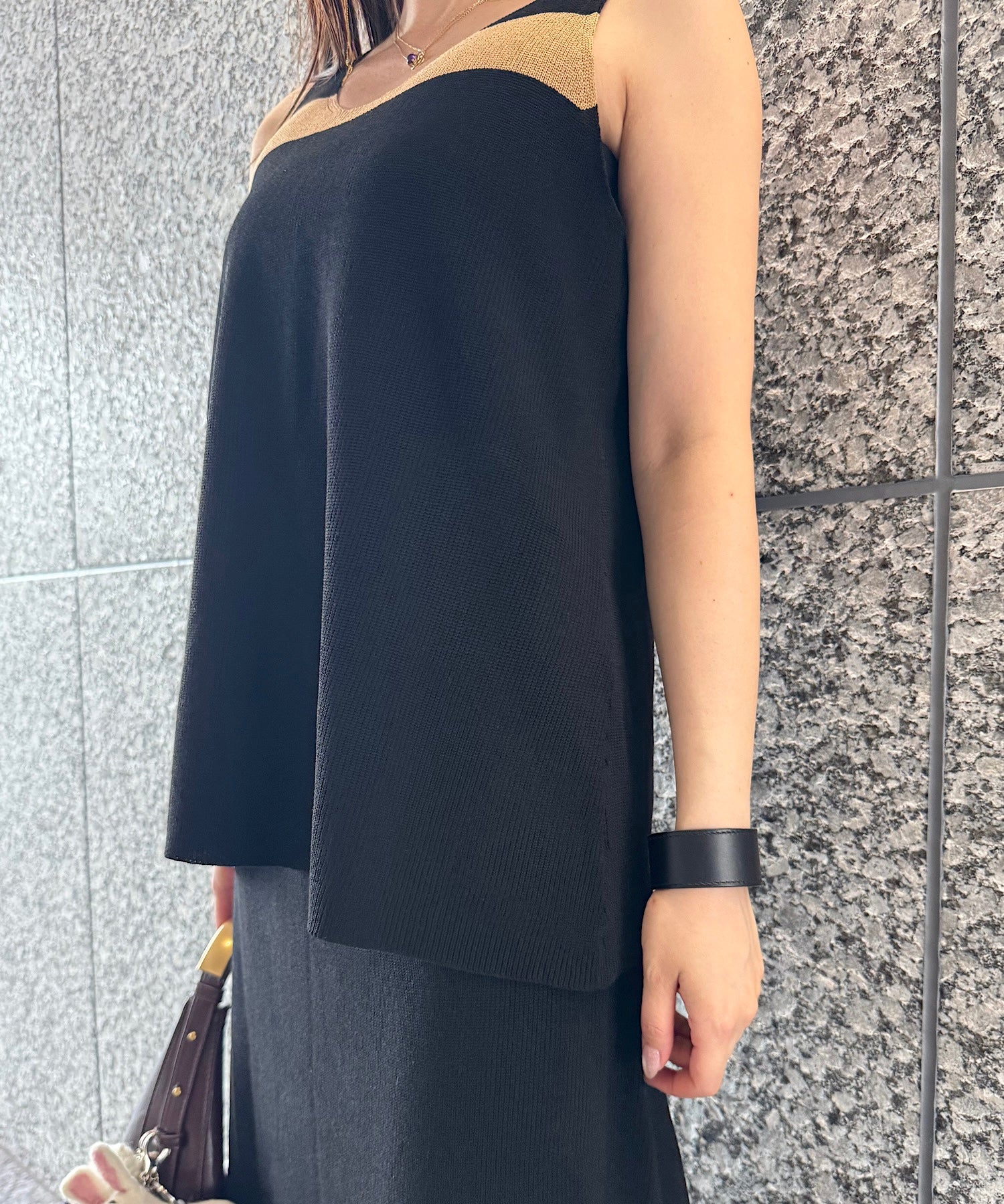 ウェーブラインニットセットアップ【先行予約 GRY/8月中 BLK/8月20日ごろまでにお届け】