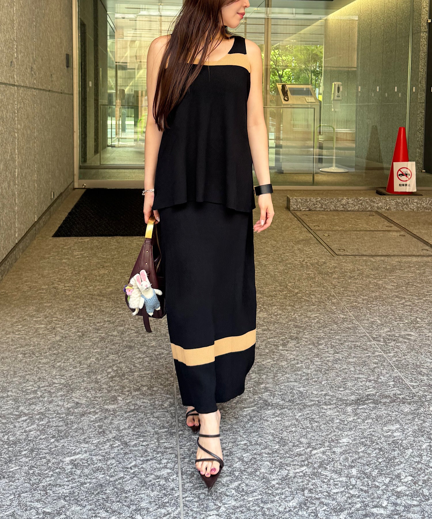 ウェーブラインニットセットアップ