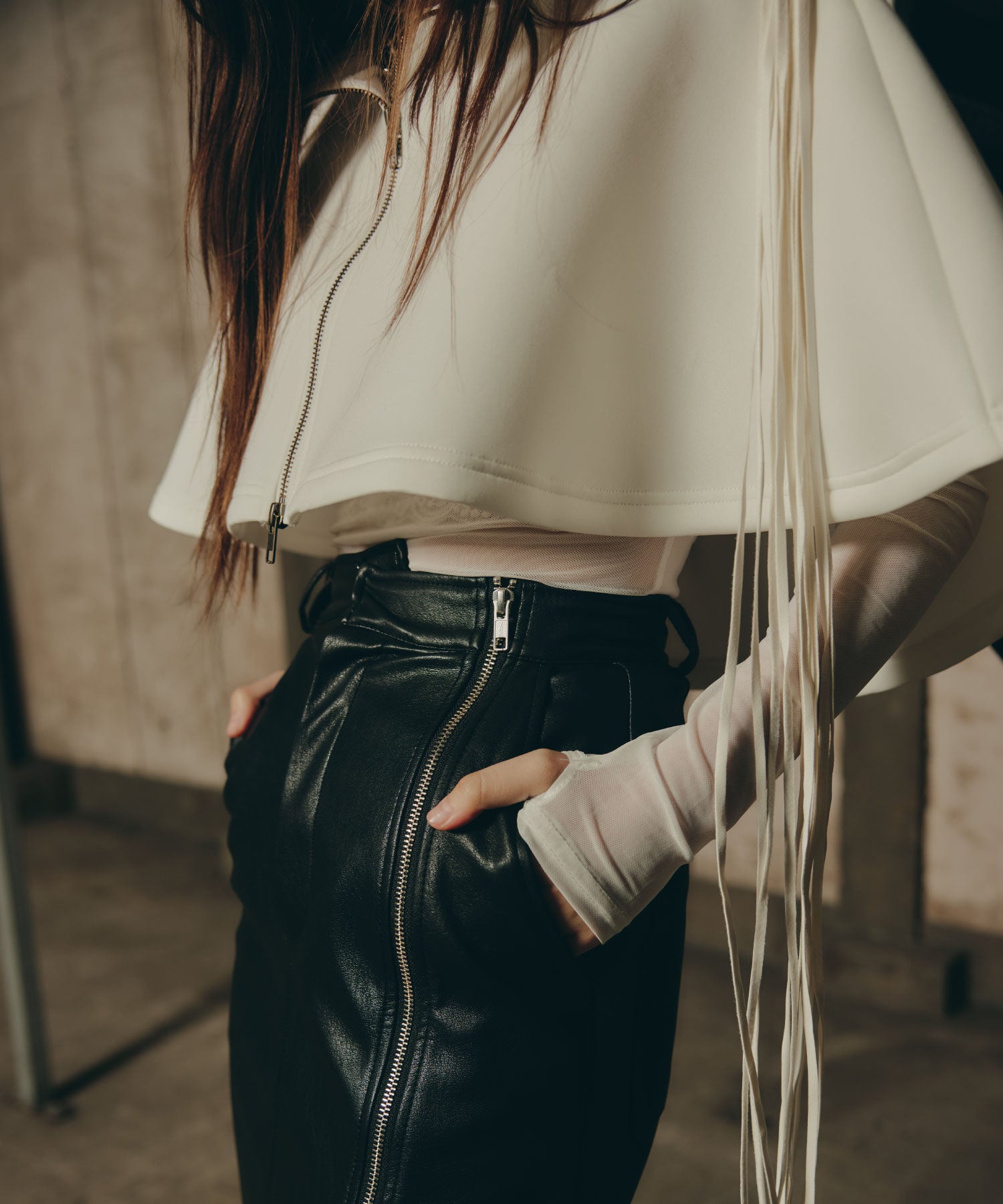 Fringe Cape set up/フリンジケープセットアップ