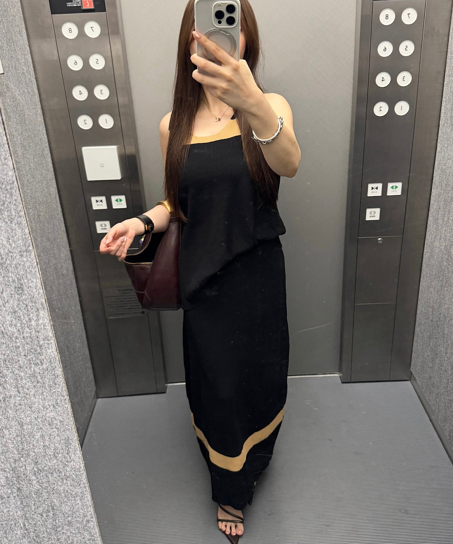 ウェーブラインニットセットアップ