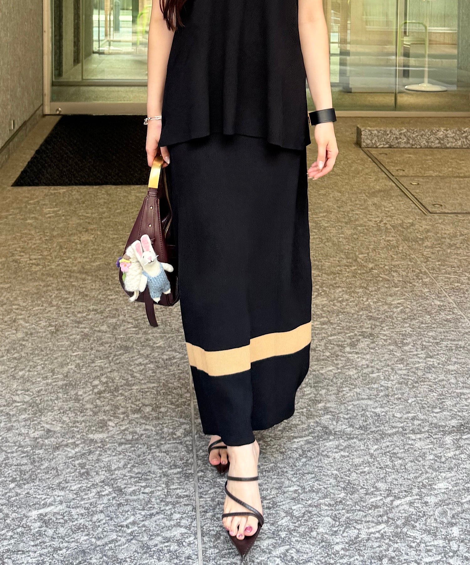 ウェーブラインニットセットアップ