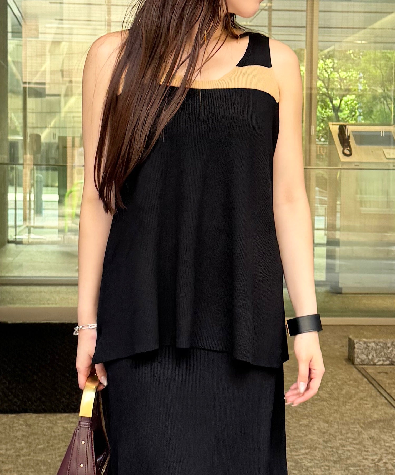 ウェーブラインニットセットアップ