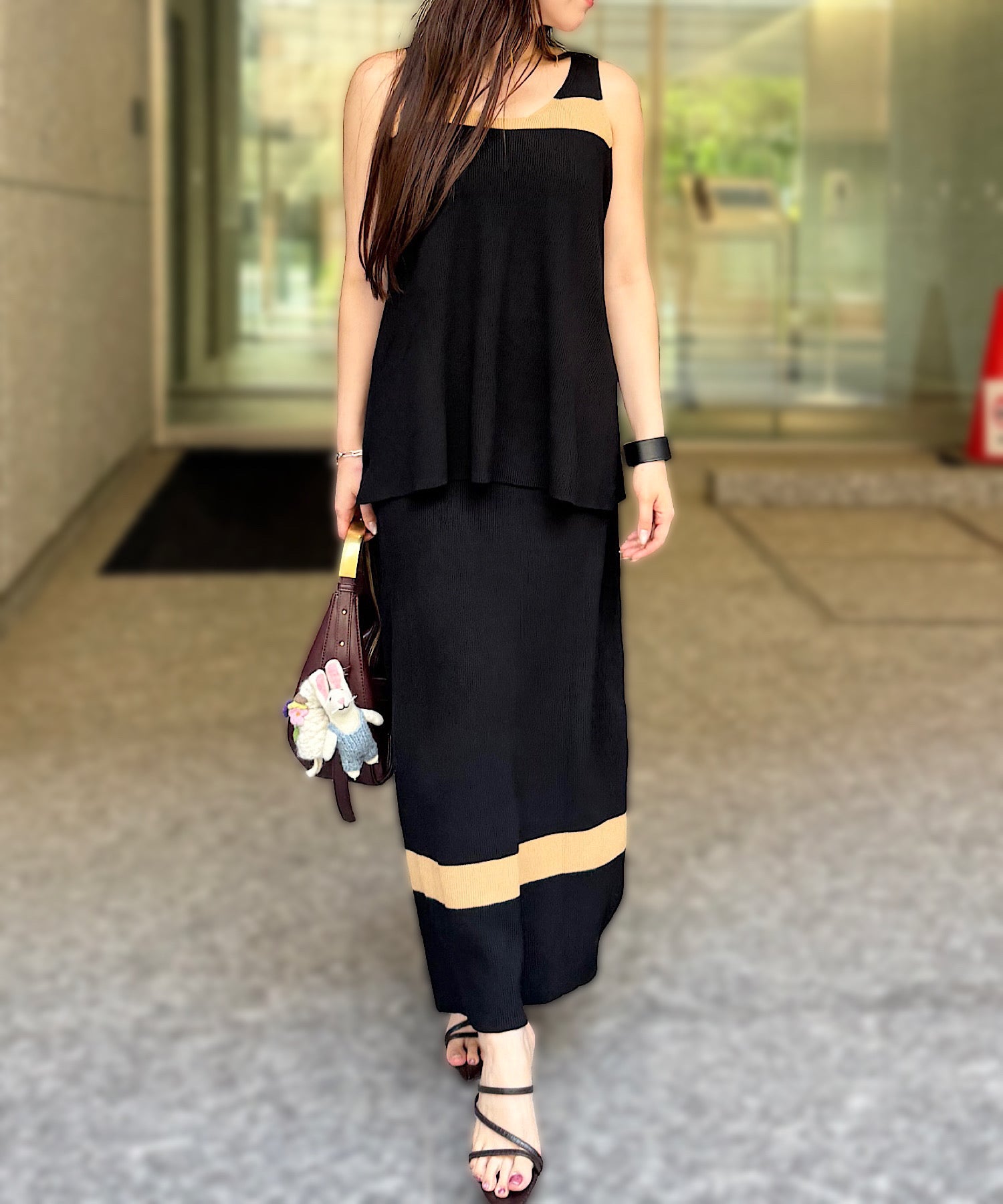 ウェーブラインニットセットアップ