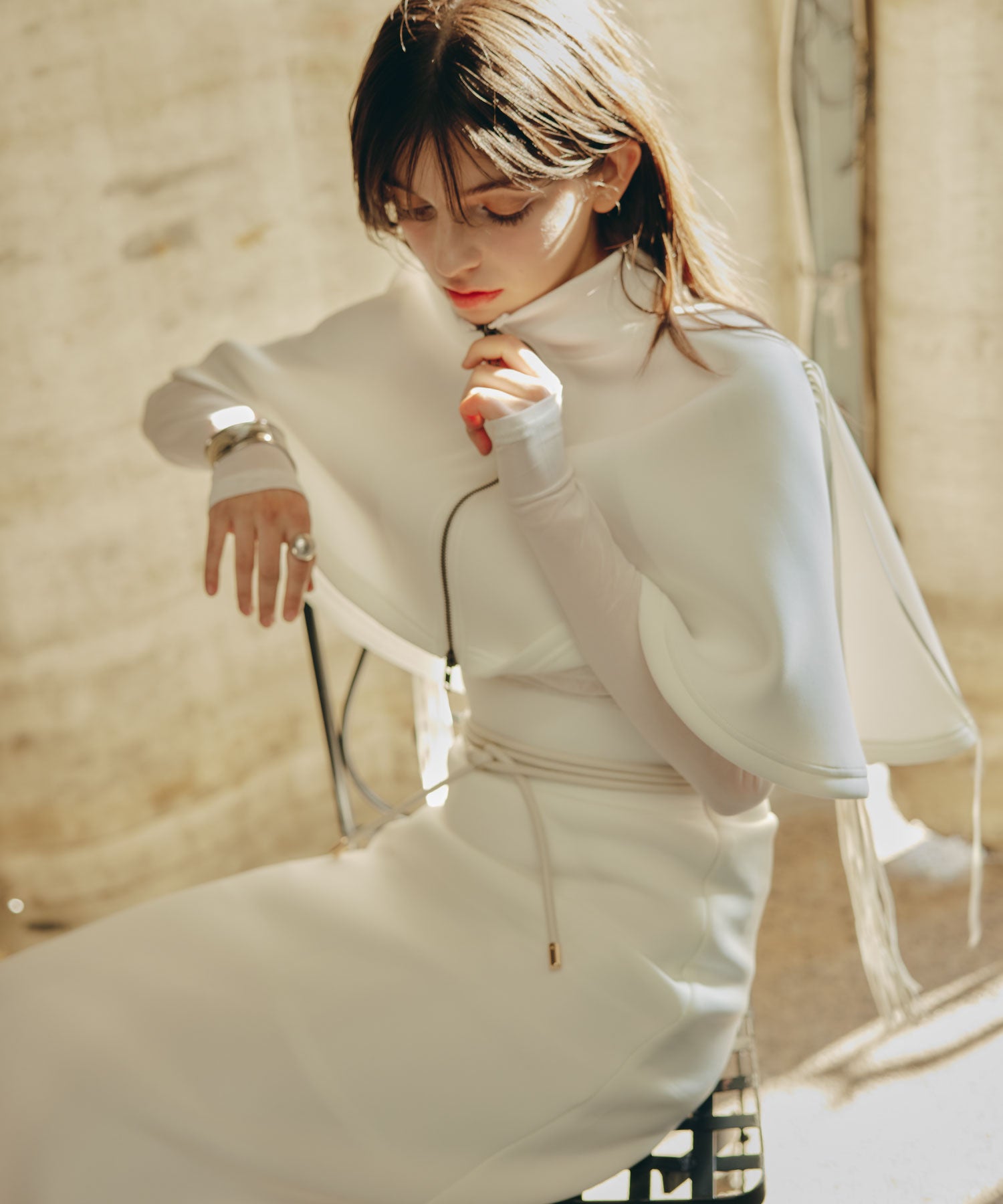 Fringe Cape set up/フリンジケープセットアップ