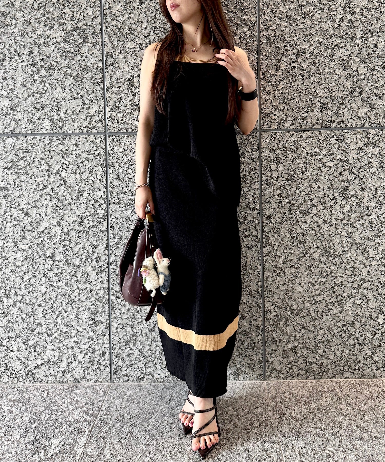 ウェーブラインニットセットアップ