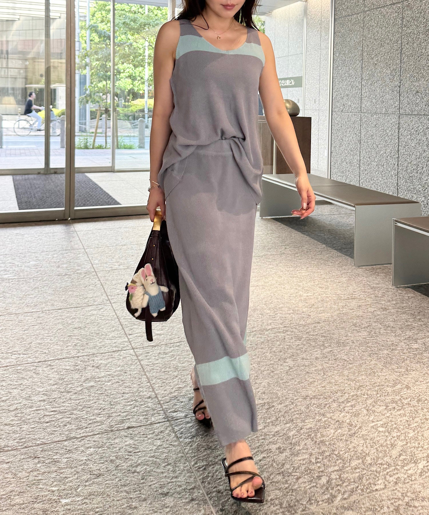 ウェーブラインニットセットアップ