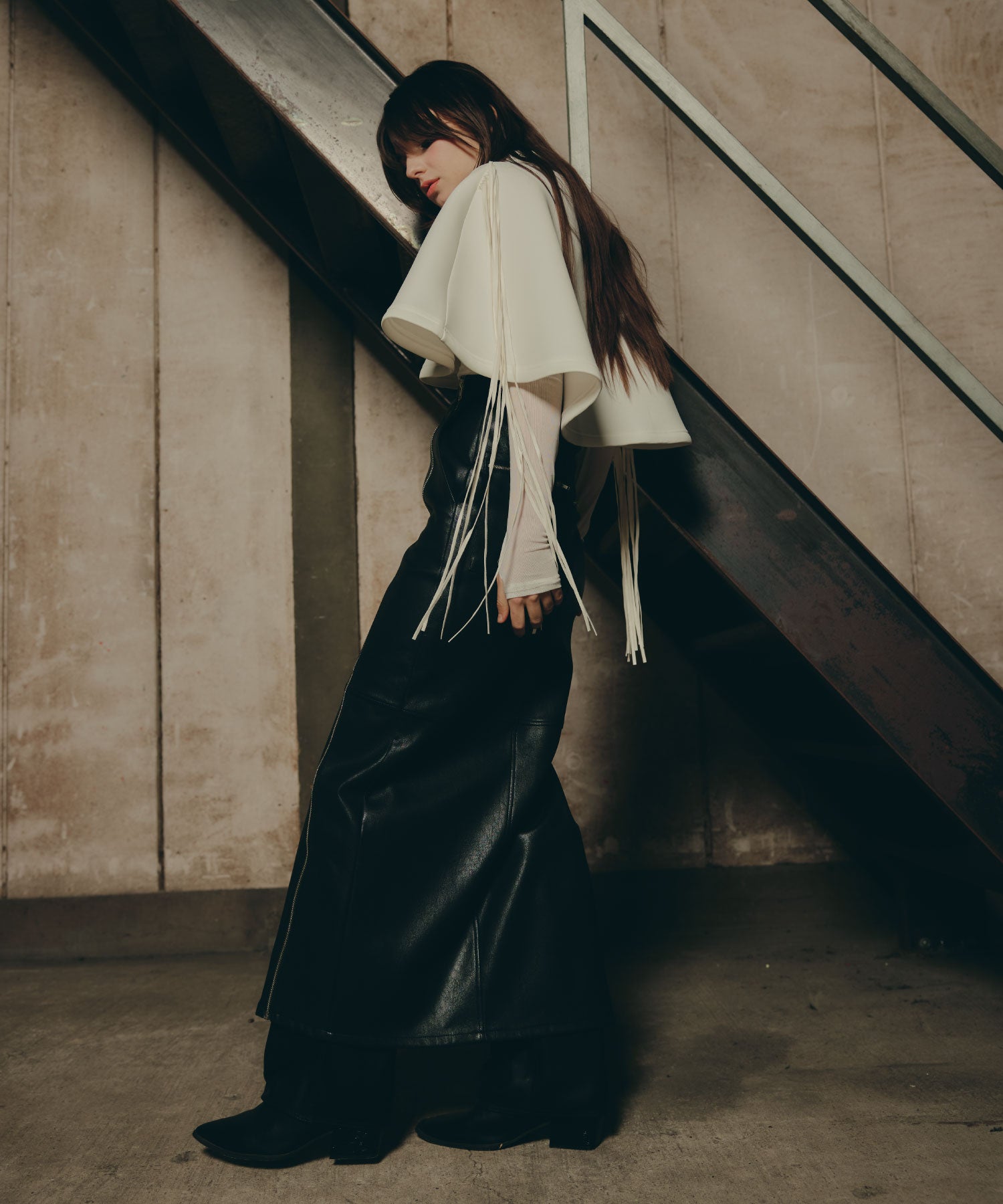 Fringe Cape set up/フリンジケープセットアップ