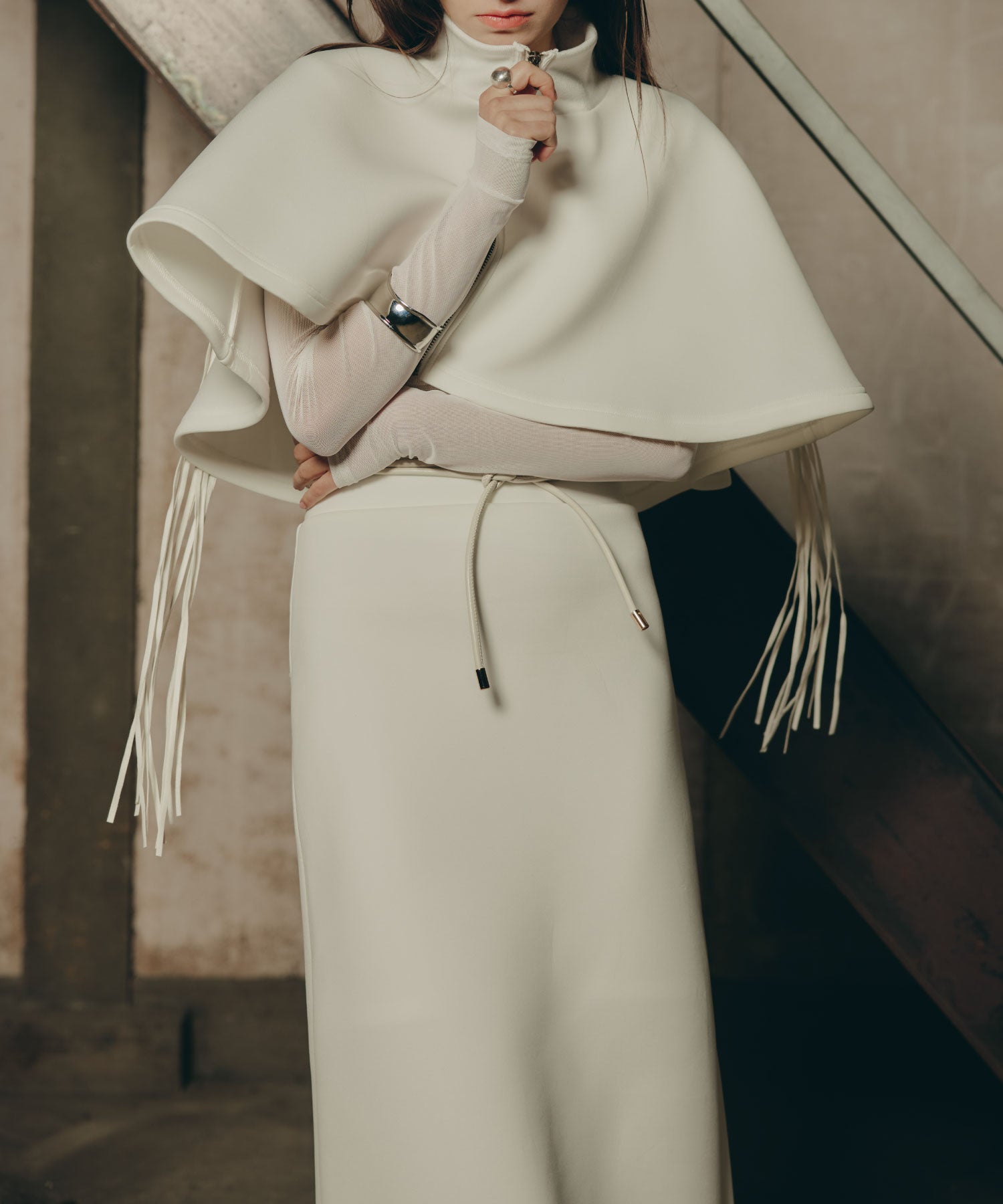 Fringe Cape set up/フリンジケープセットアップ