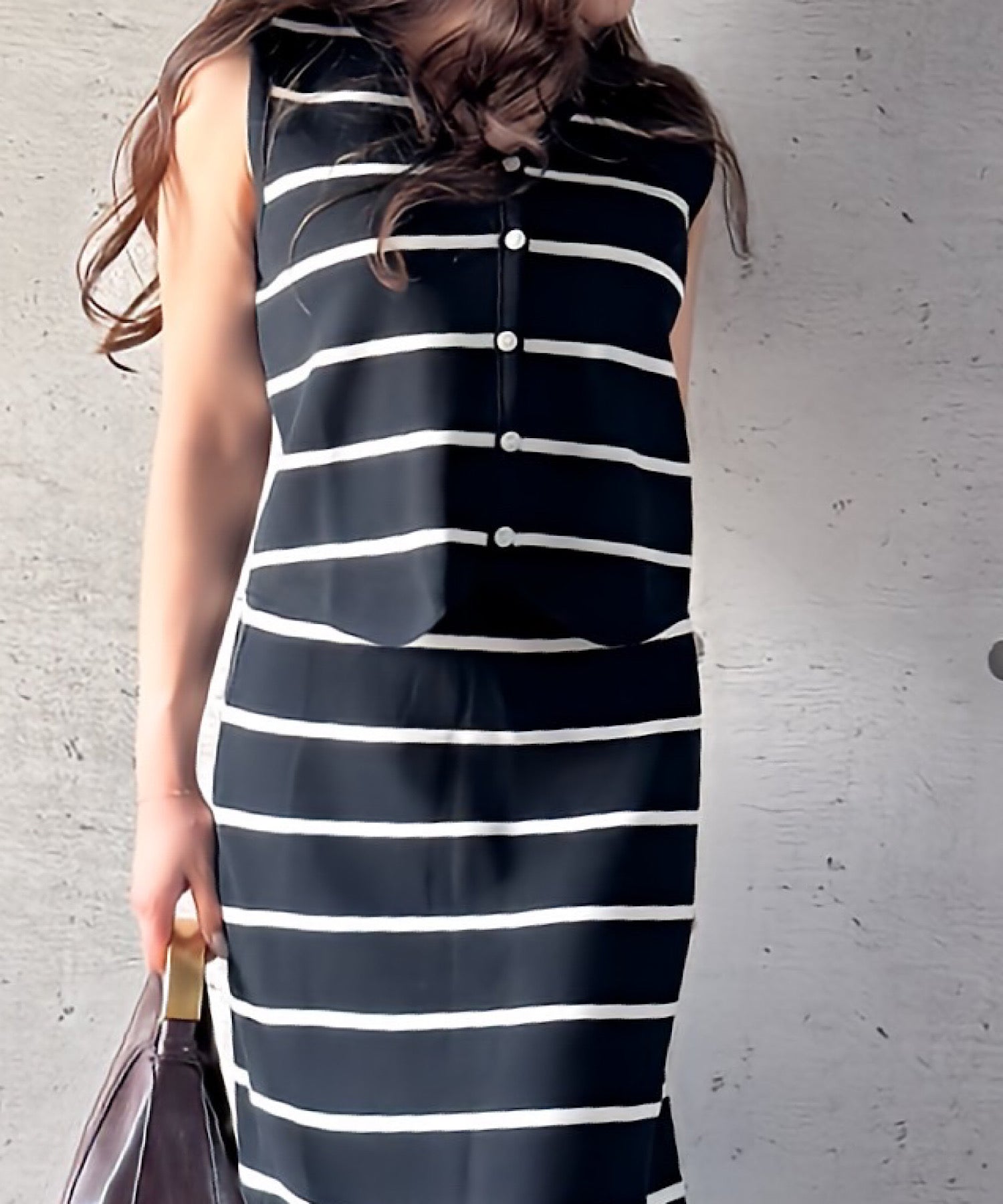 ボーダー ルーズフィットセット