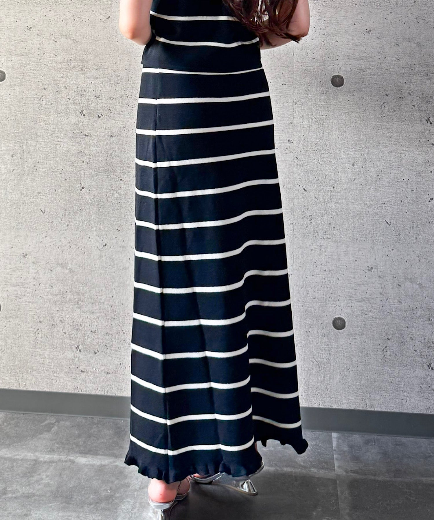 ボーダー ルーズフィットセット