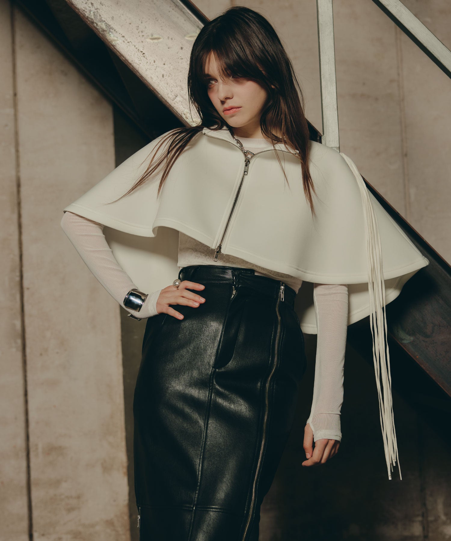 Fringe Cape set up/フリンジケープセットアップ