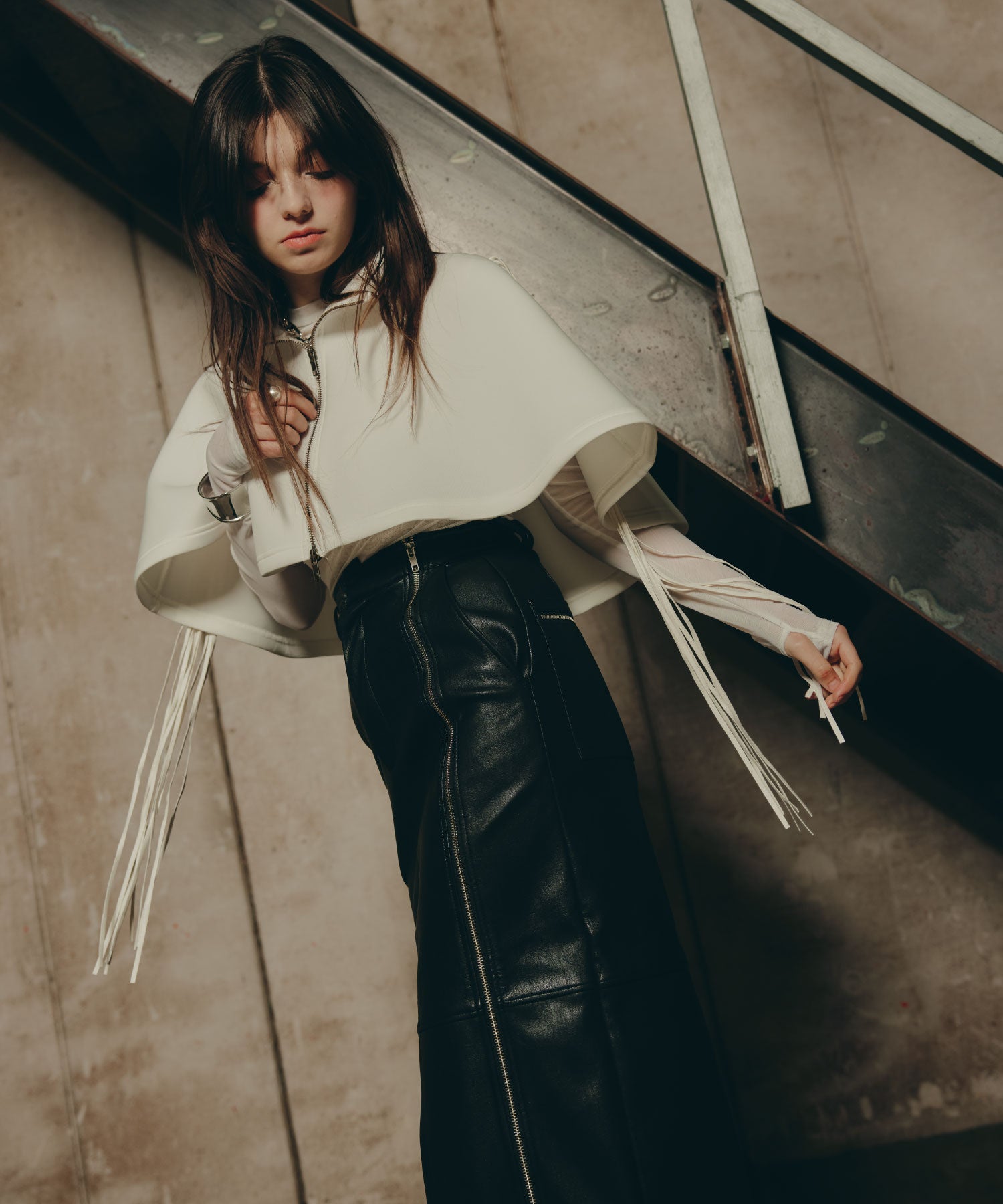 Fringe Cape set up/フリンジケープセットアップ