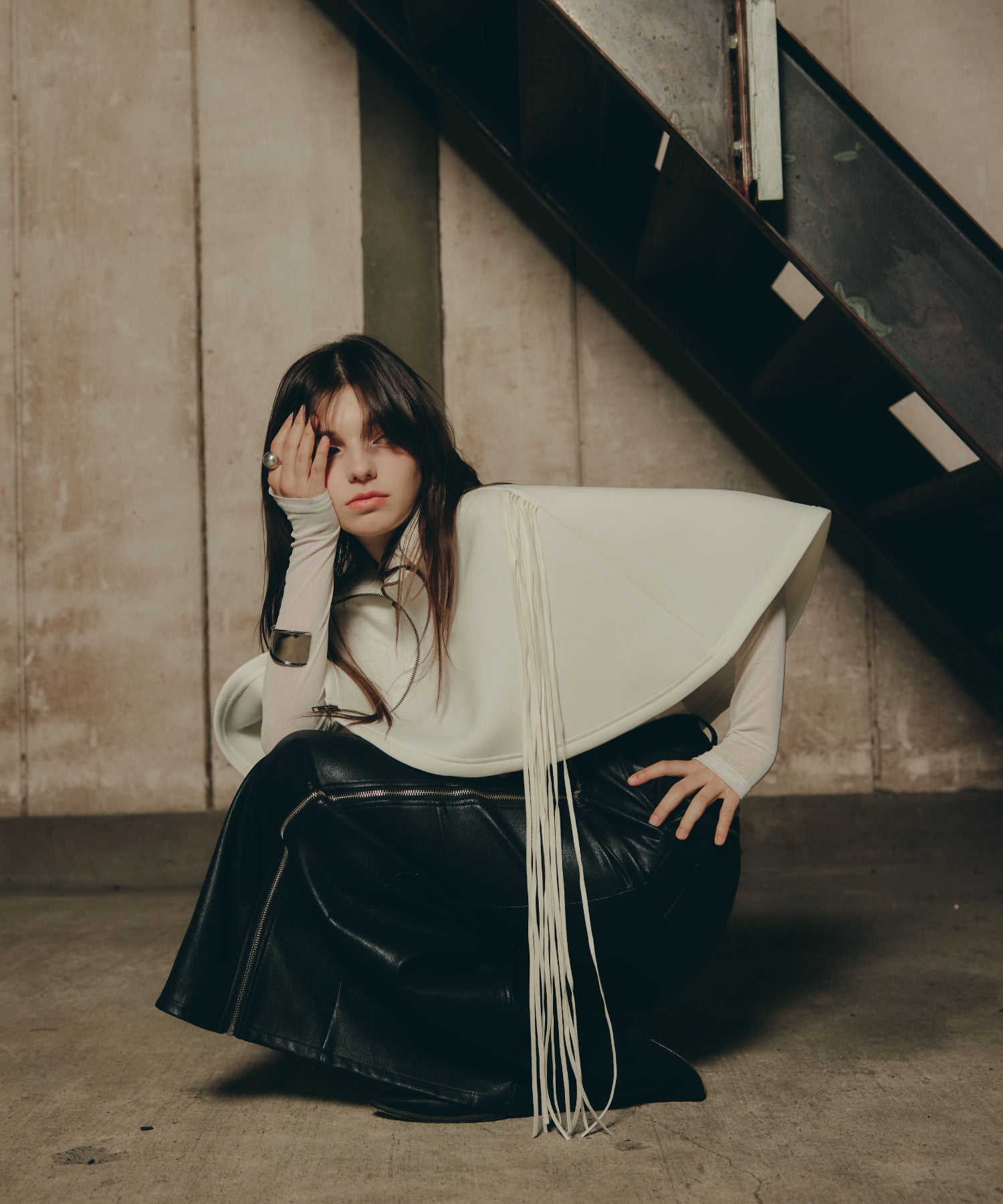 Fringe Cape set up/フリンジケープセットアップ