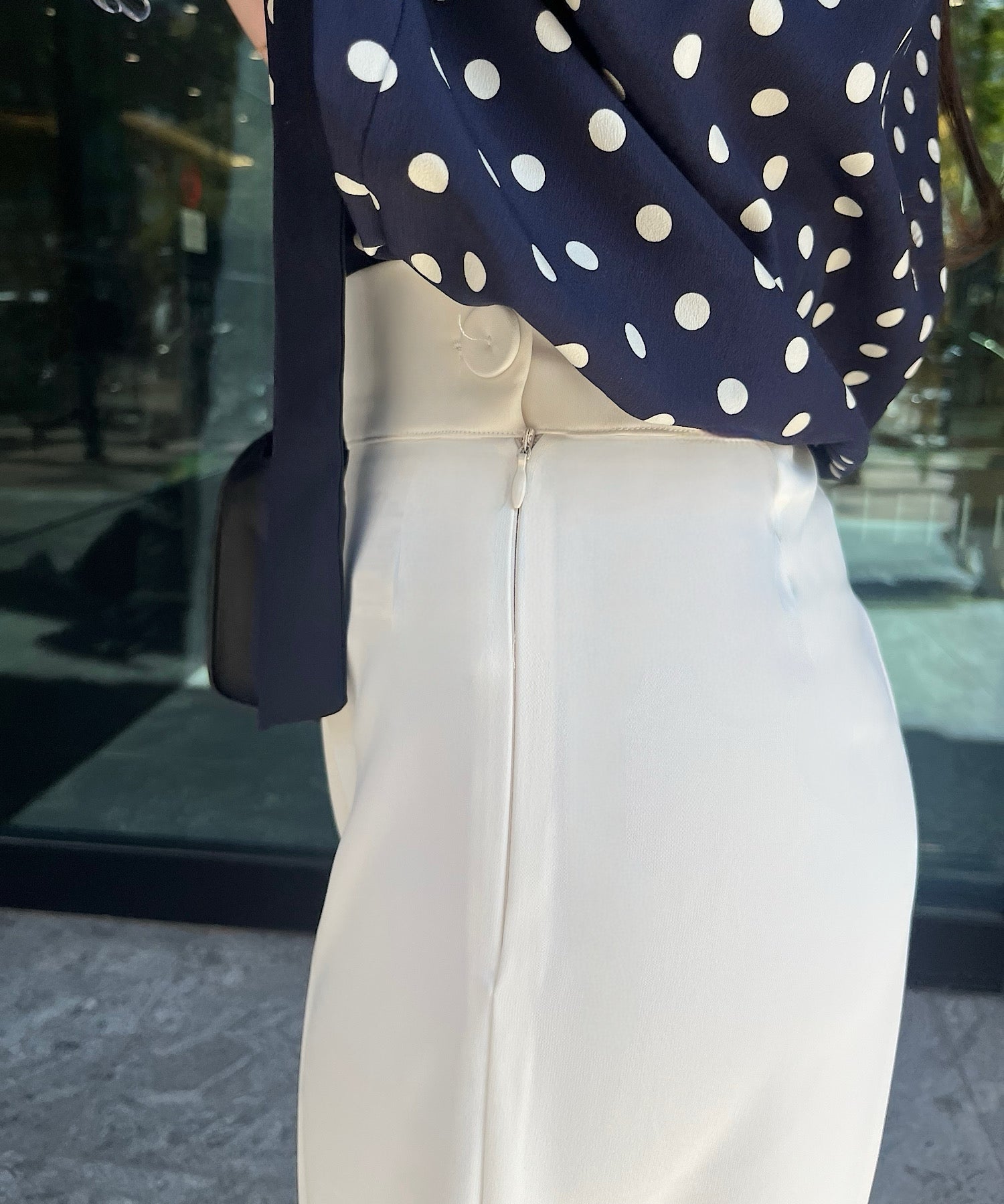 センタープレスビューティーワイドパンツ<ペチパンツ付き/3サイズ展開>