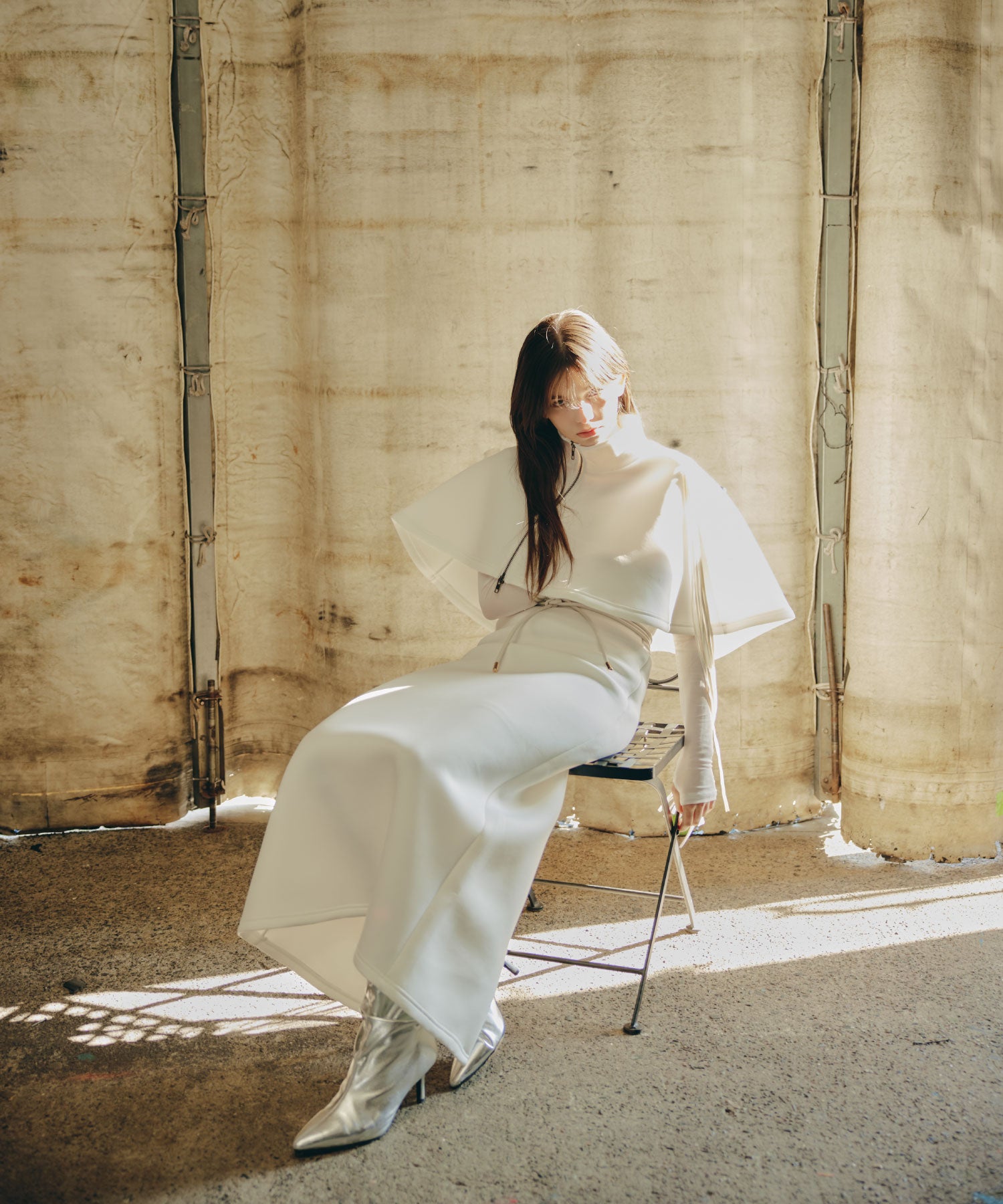 Fringe Cape set up/フリンジケープセットアップ