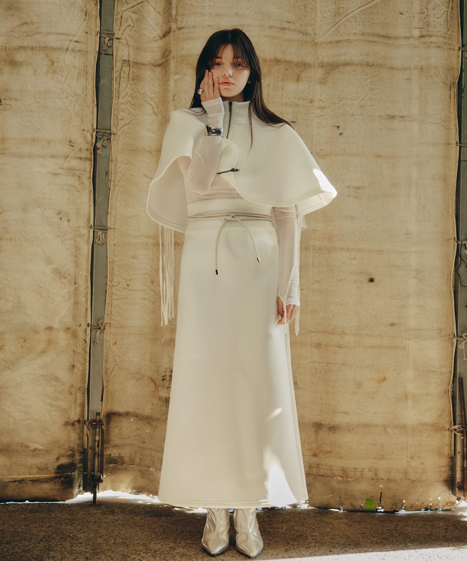 Fringe Cape set up/フリンジケープセットアップ