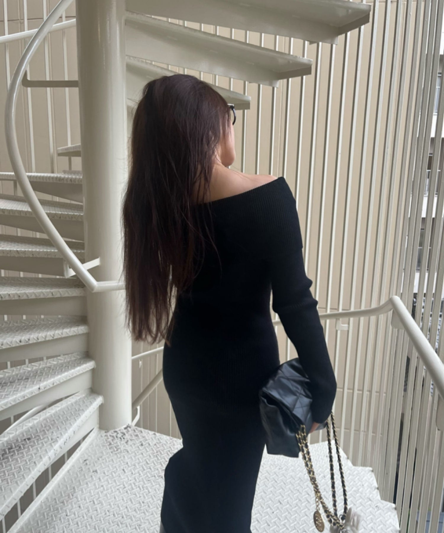 【予約商品】オフショルダーニットワンピ/ *人気商品の為お一人様1点のみ