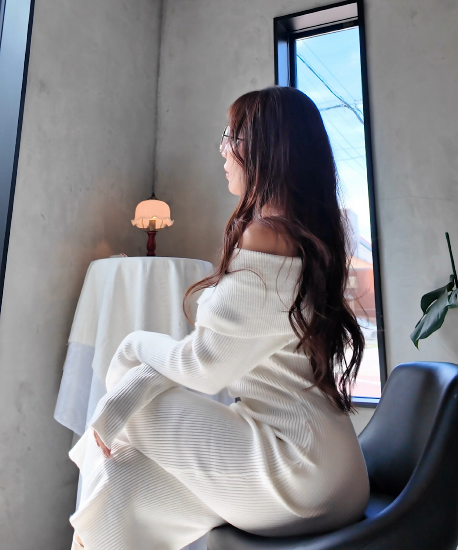 【予約商品】オフショルダーニットワンピ/ *人気商品の為お一人様1点のみ