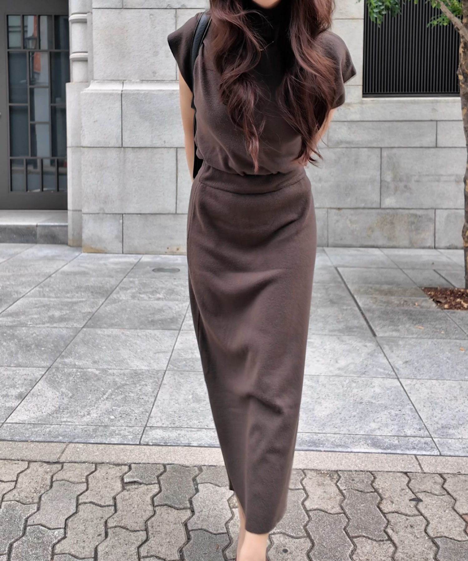 ハイネックニットスカートセット/こんな気温差にちょうどいいニットセット