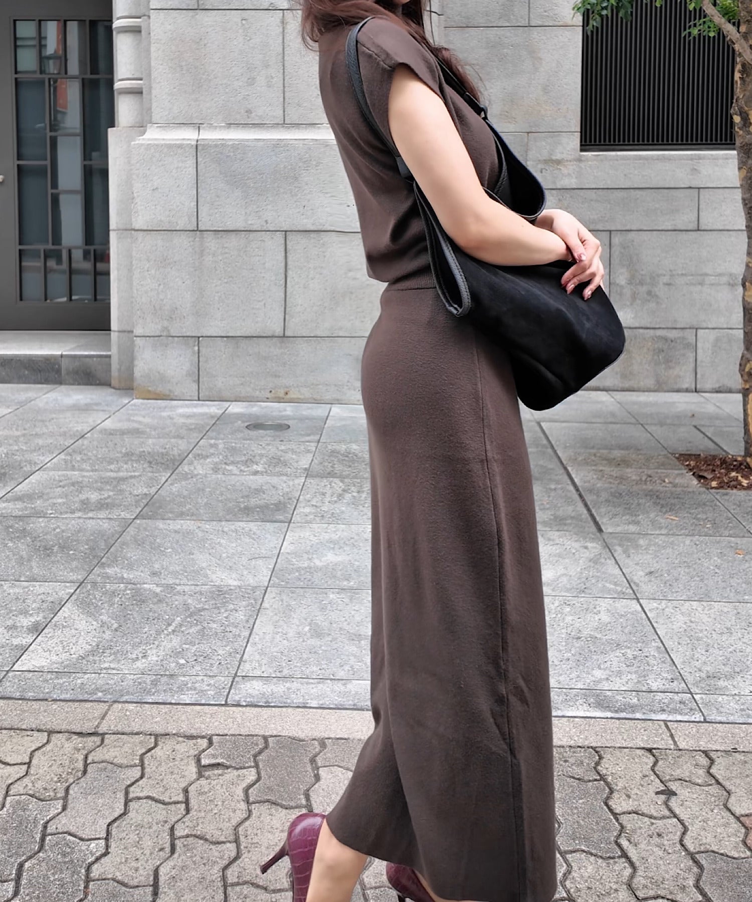 ハイネックニットスカートセット/こんな気温差にちょうどいいニットセット