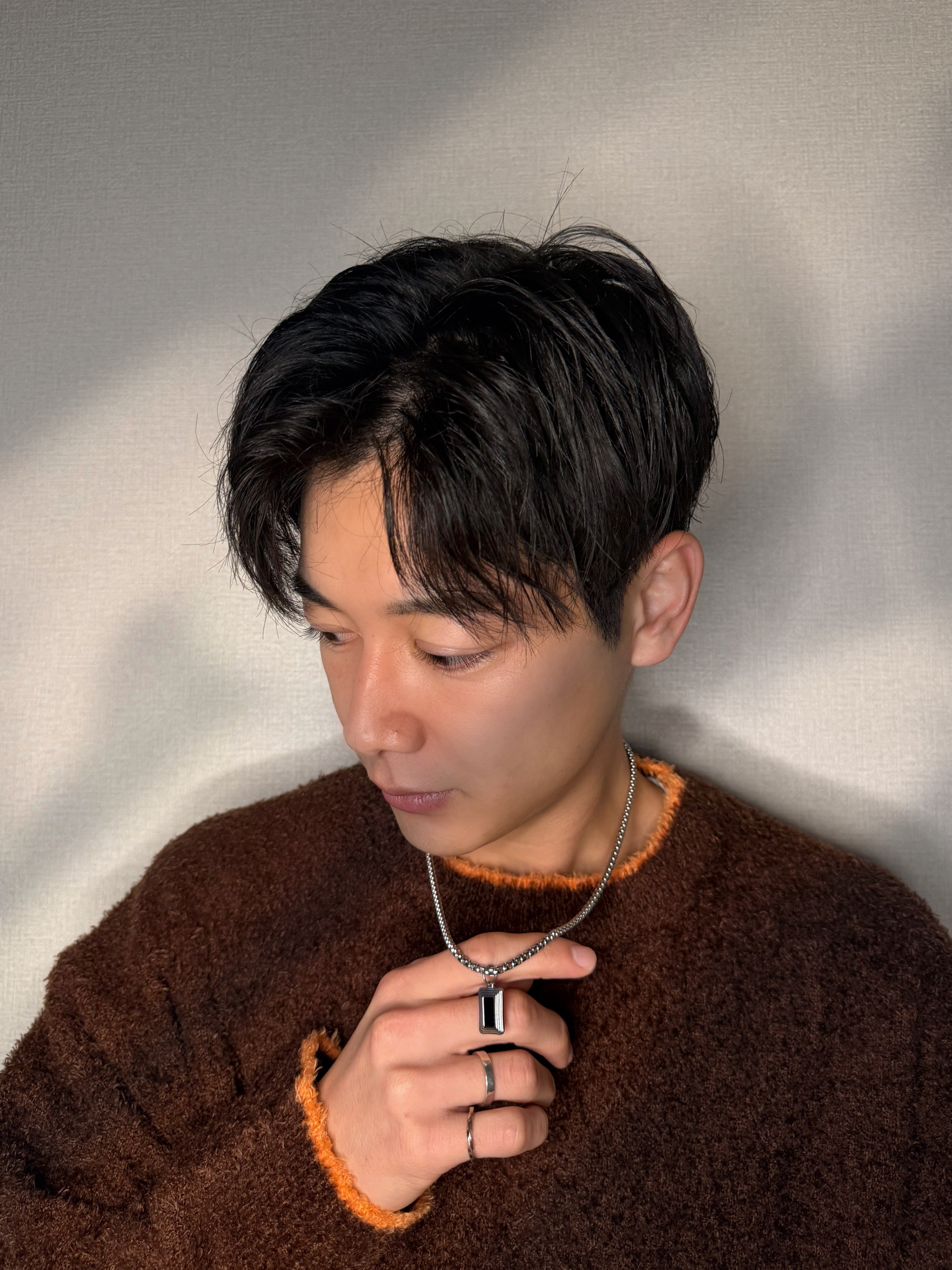 ブラックミニプレート 316Lサージカルネックレス– THEO accessory collection –