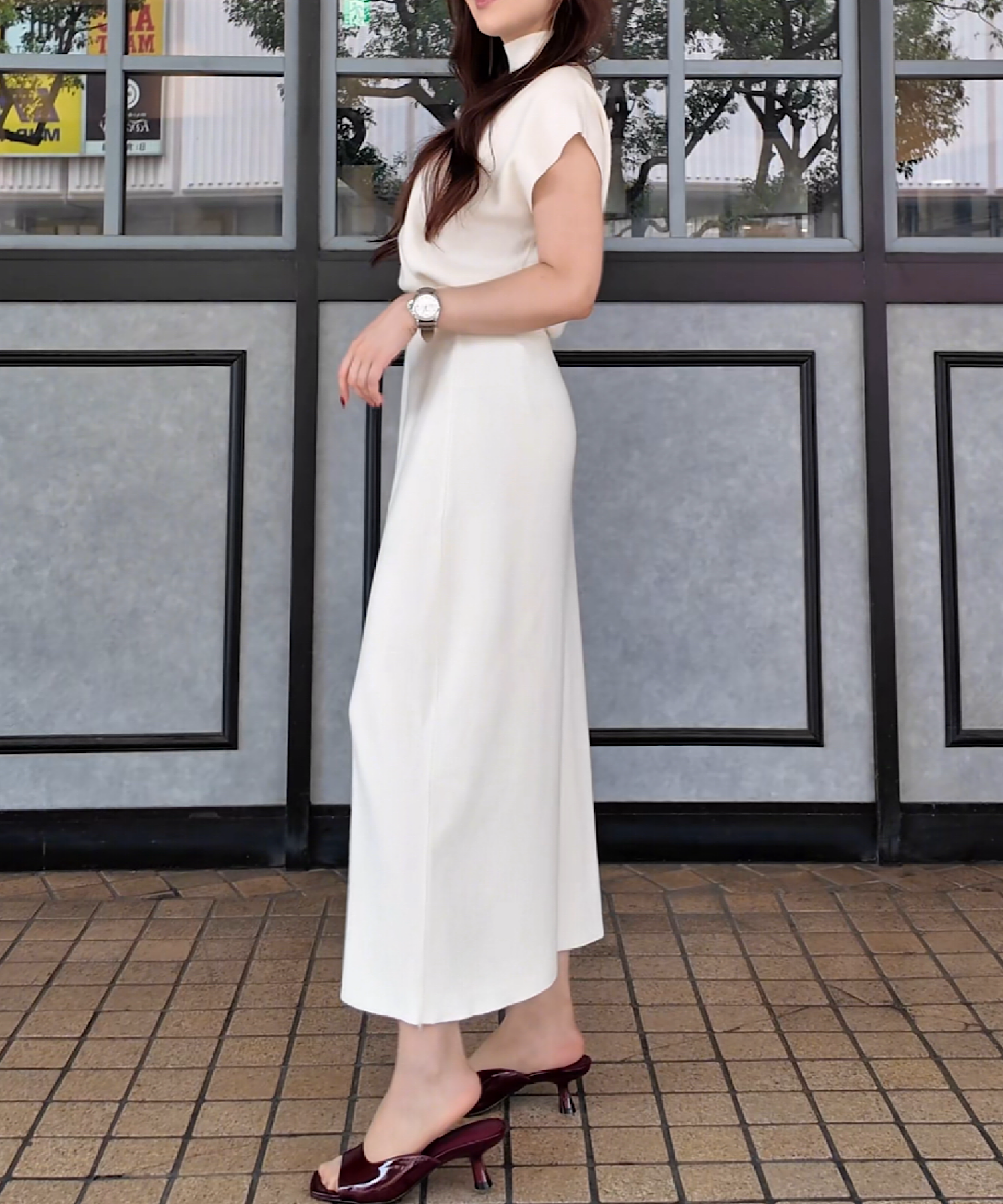 ハイネックニットスカートセット/こんな気温差にちょうどいいニットセット