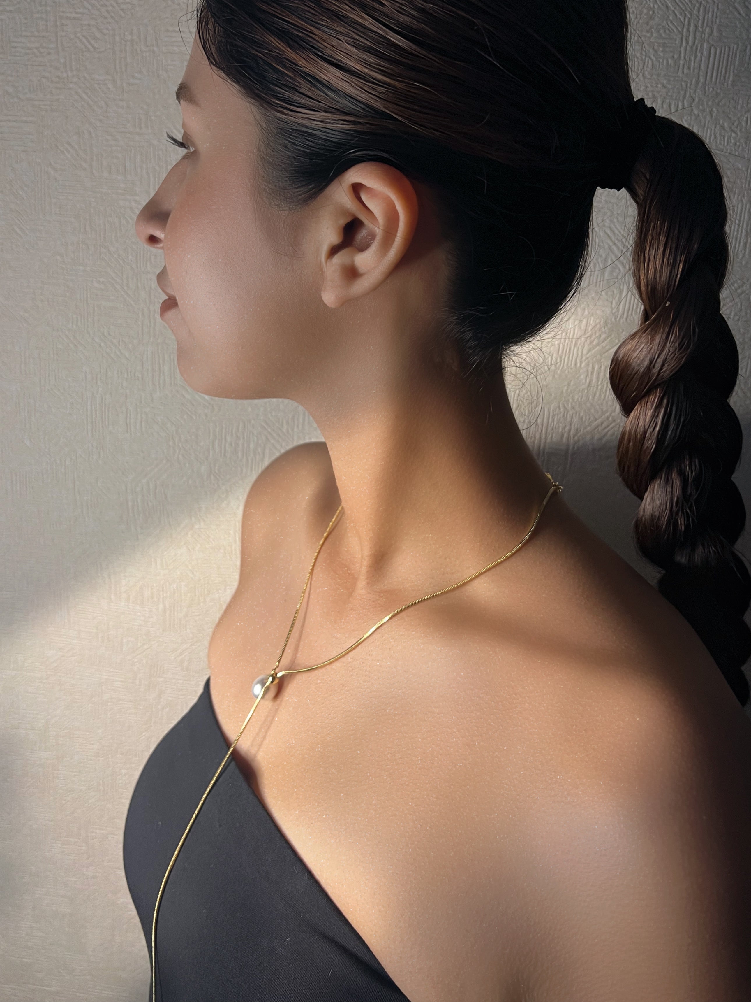 パールスライダーネックレス