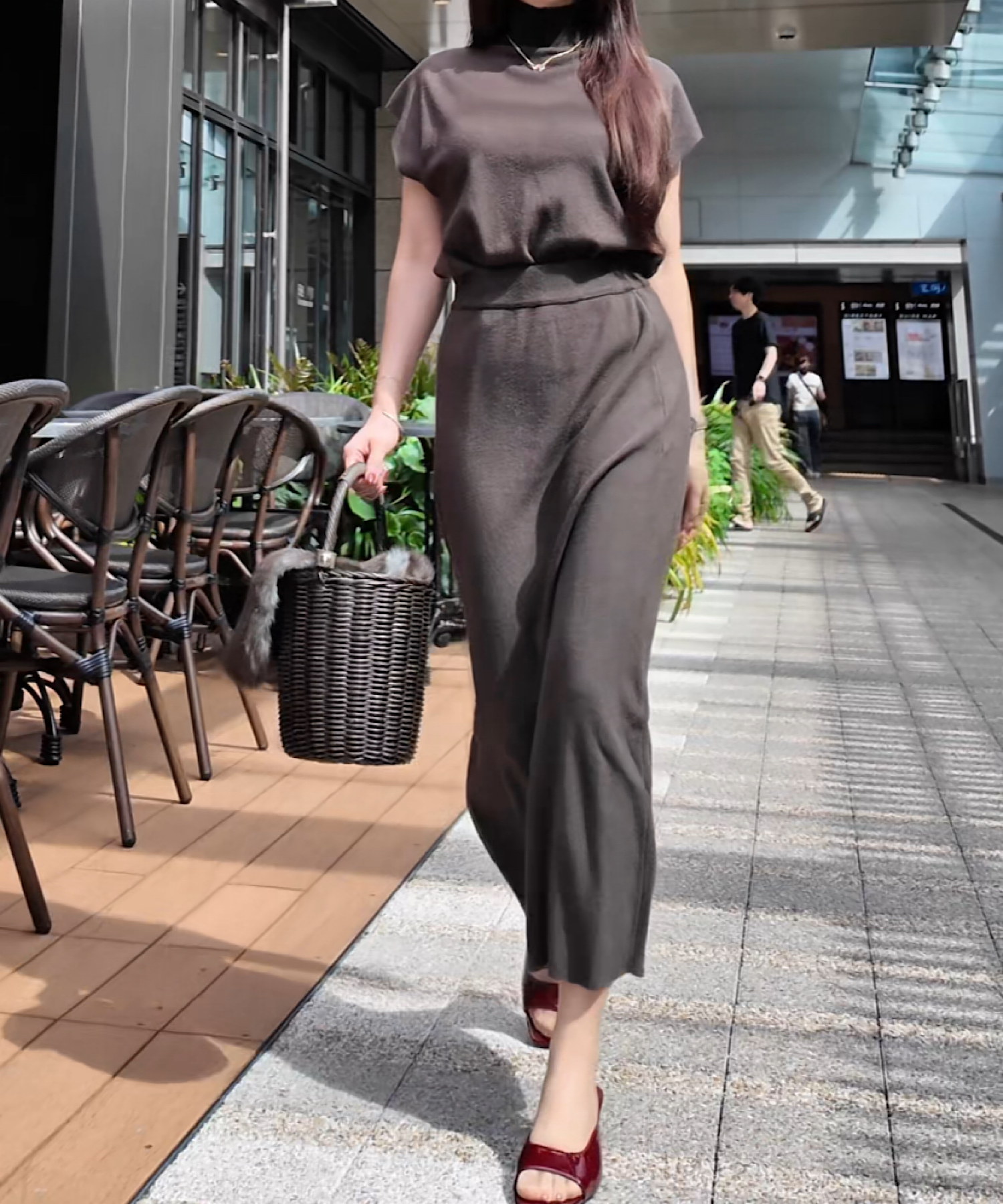 ハイネックニットスカートセット/こんな気温差にちょうどいいニットセット