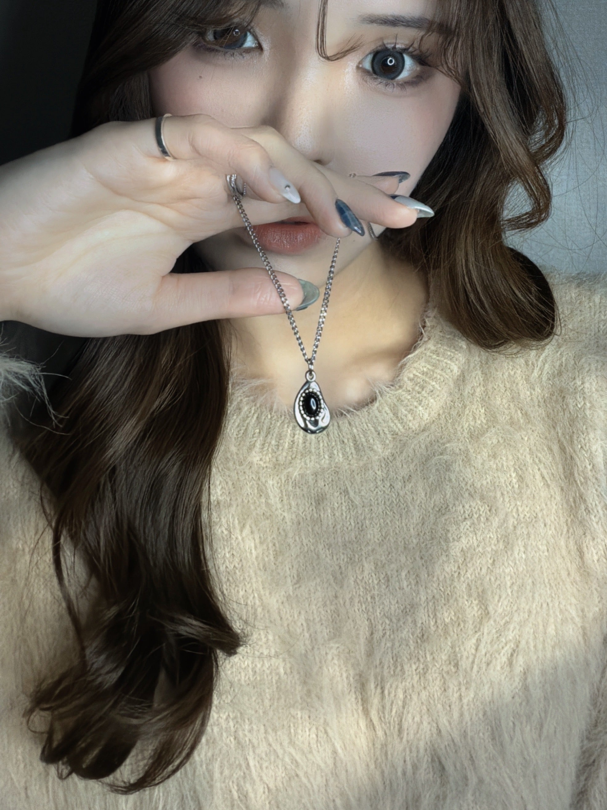 ブラックドロップ 316Lサージカルネックレス– THEO accessory collection –