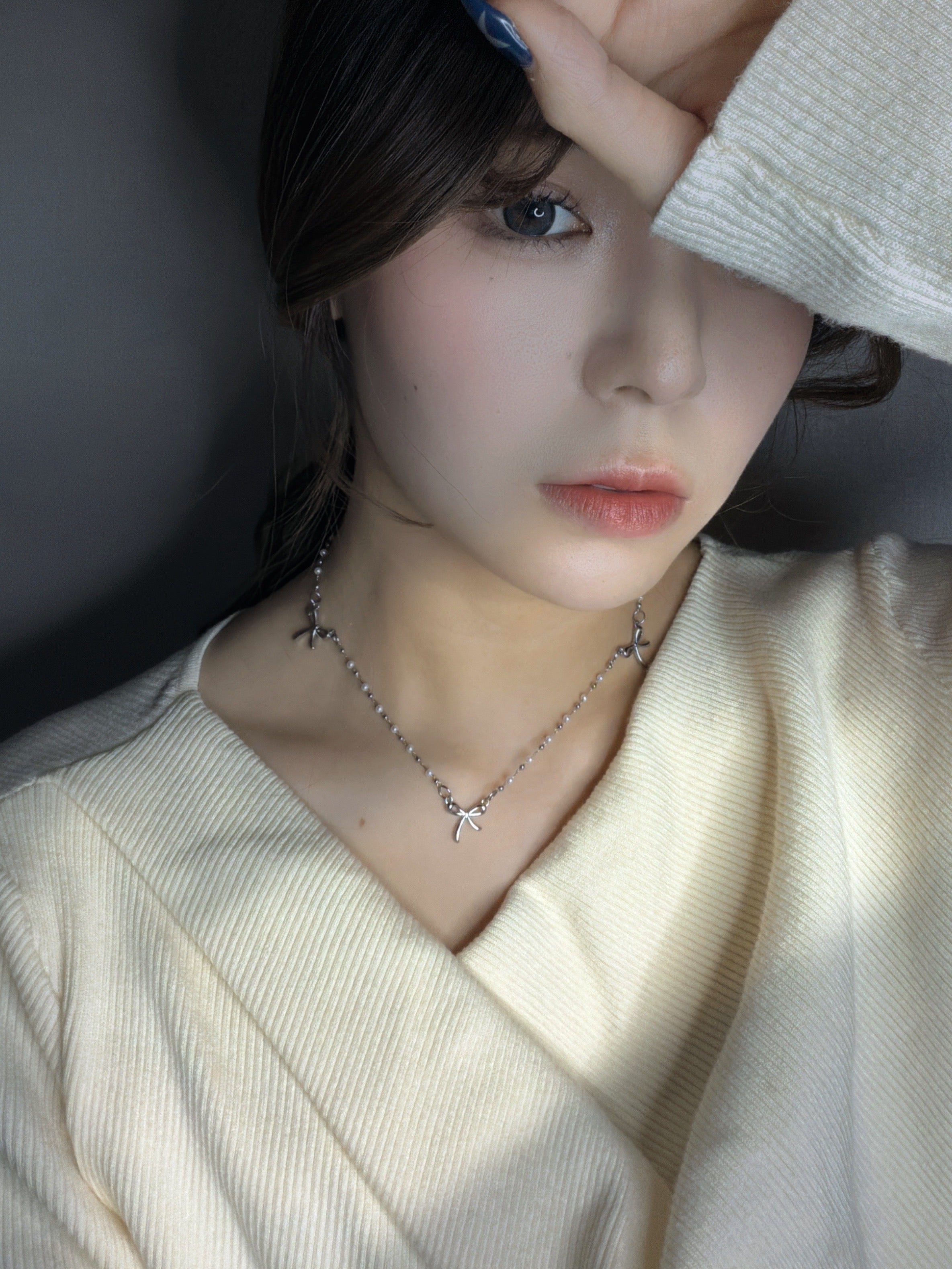 トリプルリボン 316Lサージカルネックレス– THEO accessory collection –