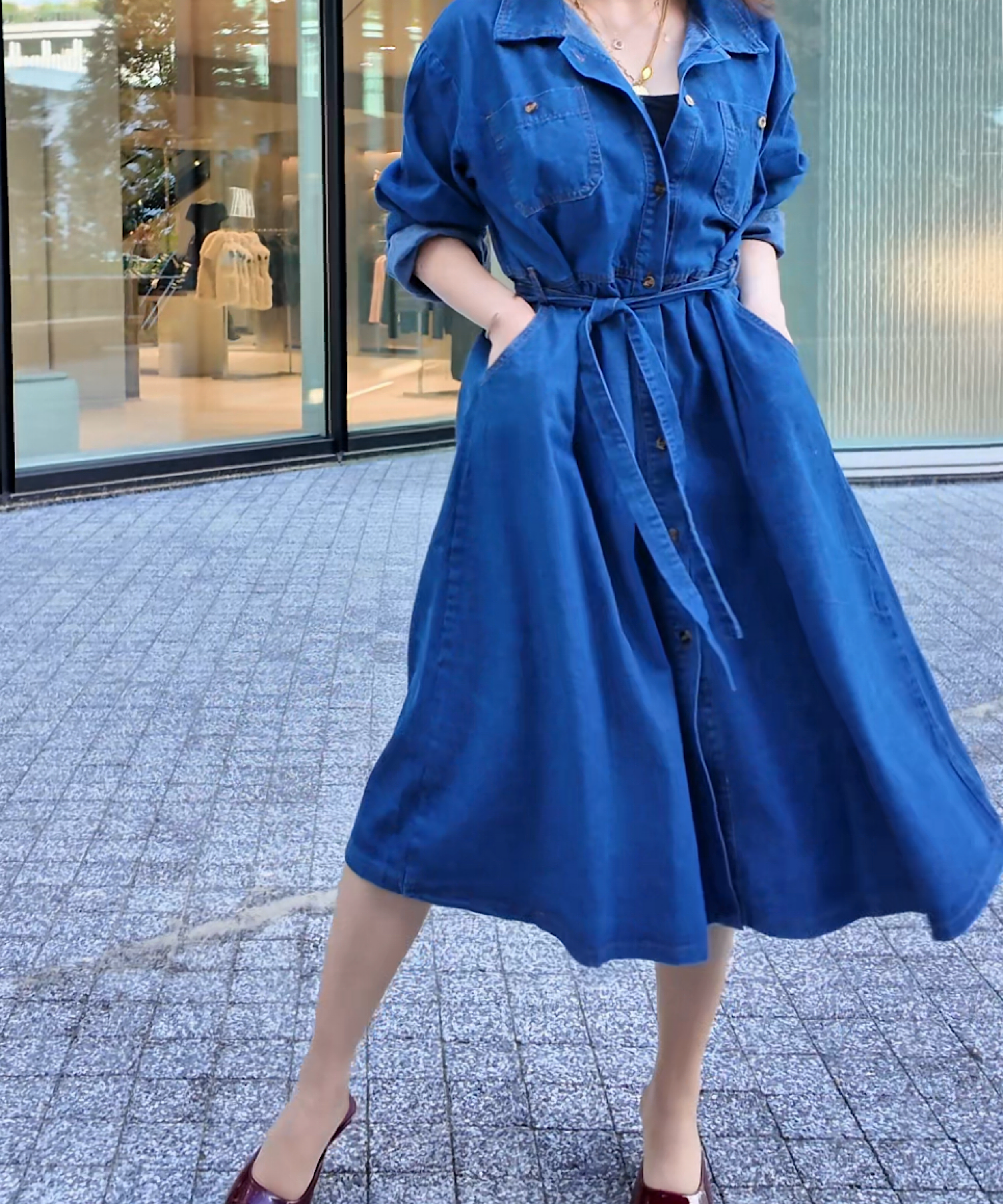 ロングデニムワンピース / *公式限定