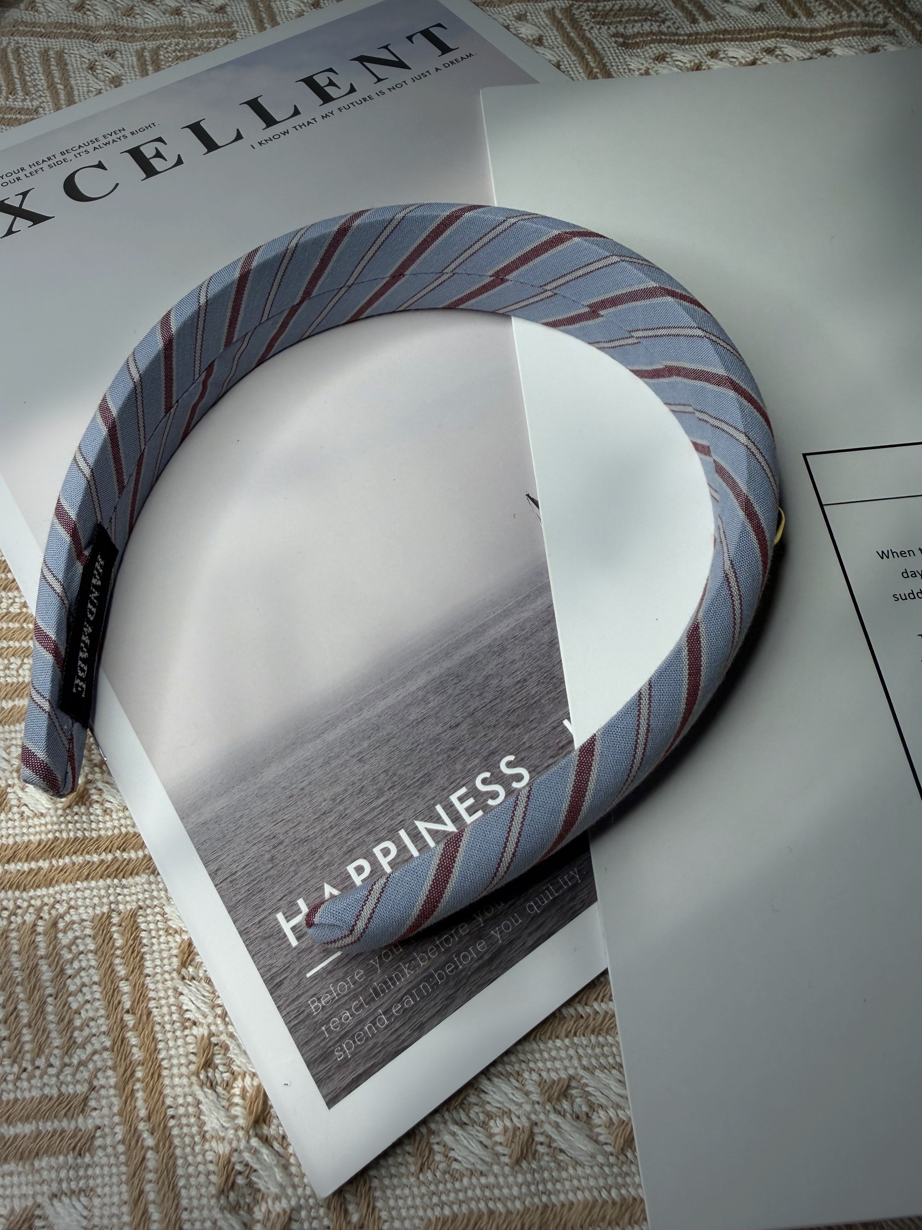 チェックストライプカチューシャ– THEO accessory collection –