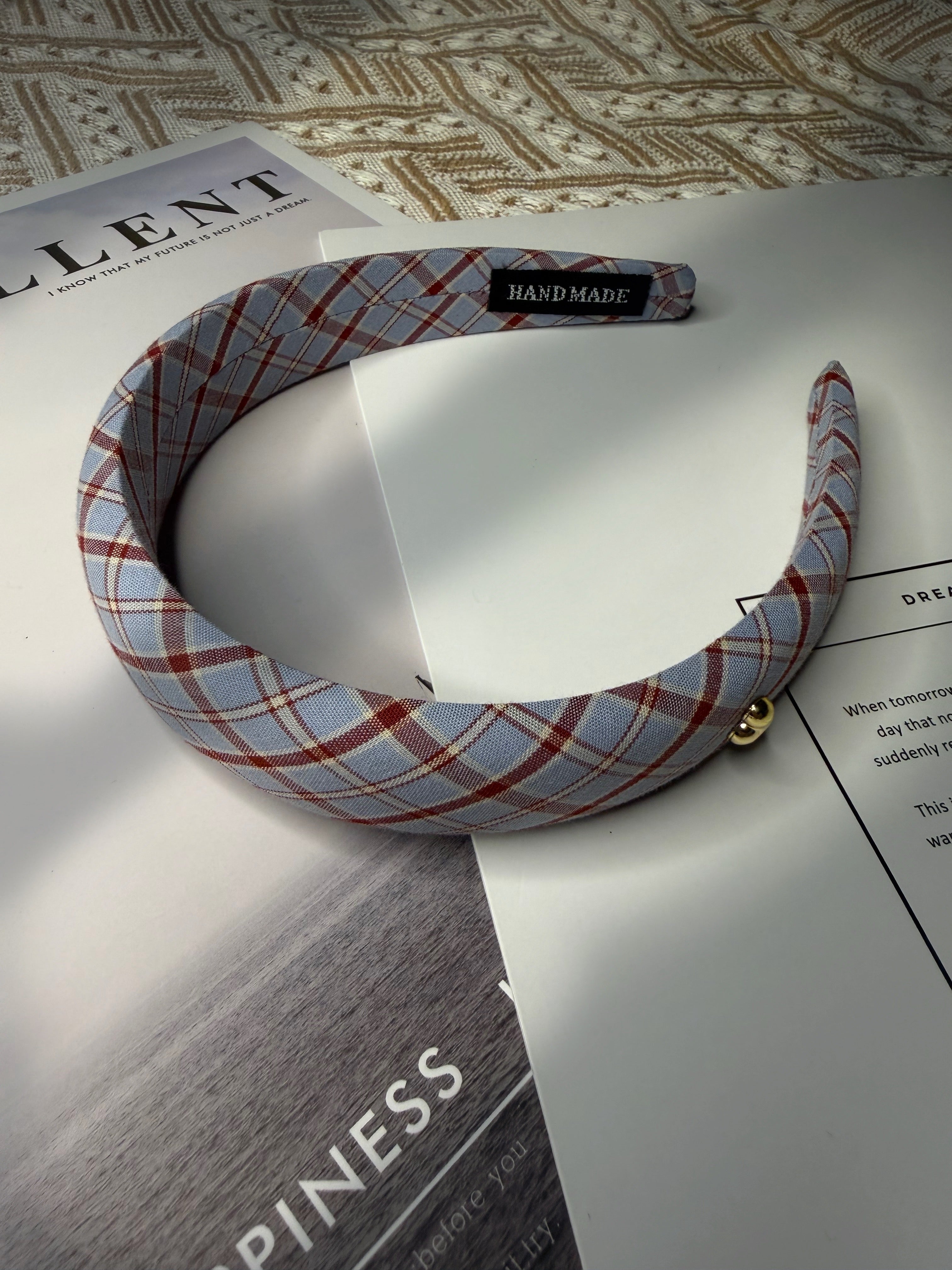 チェックストライプカチューシャ– THEO accessory collection –