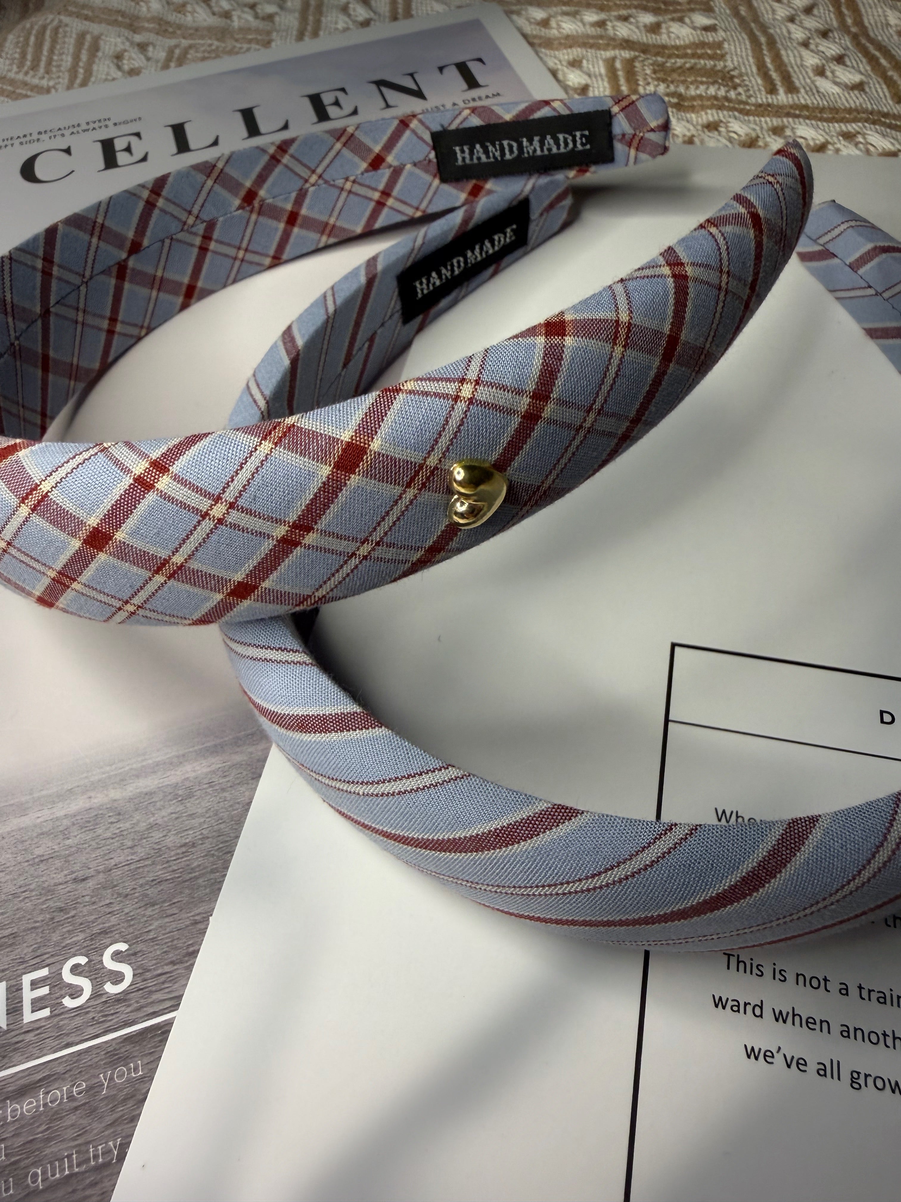 チェックストライプカチューシャ– THEO accessory collection –