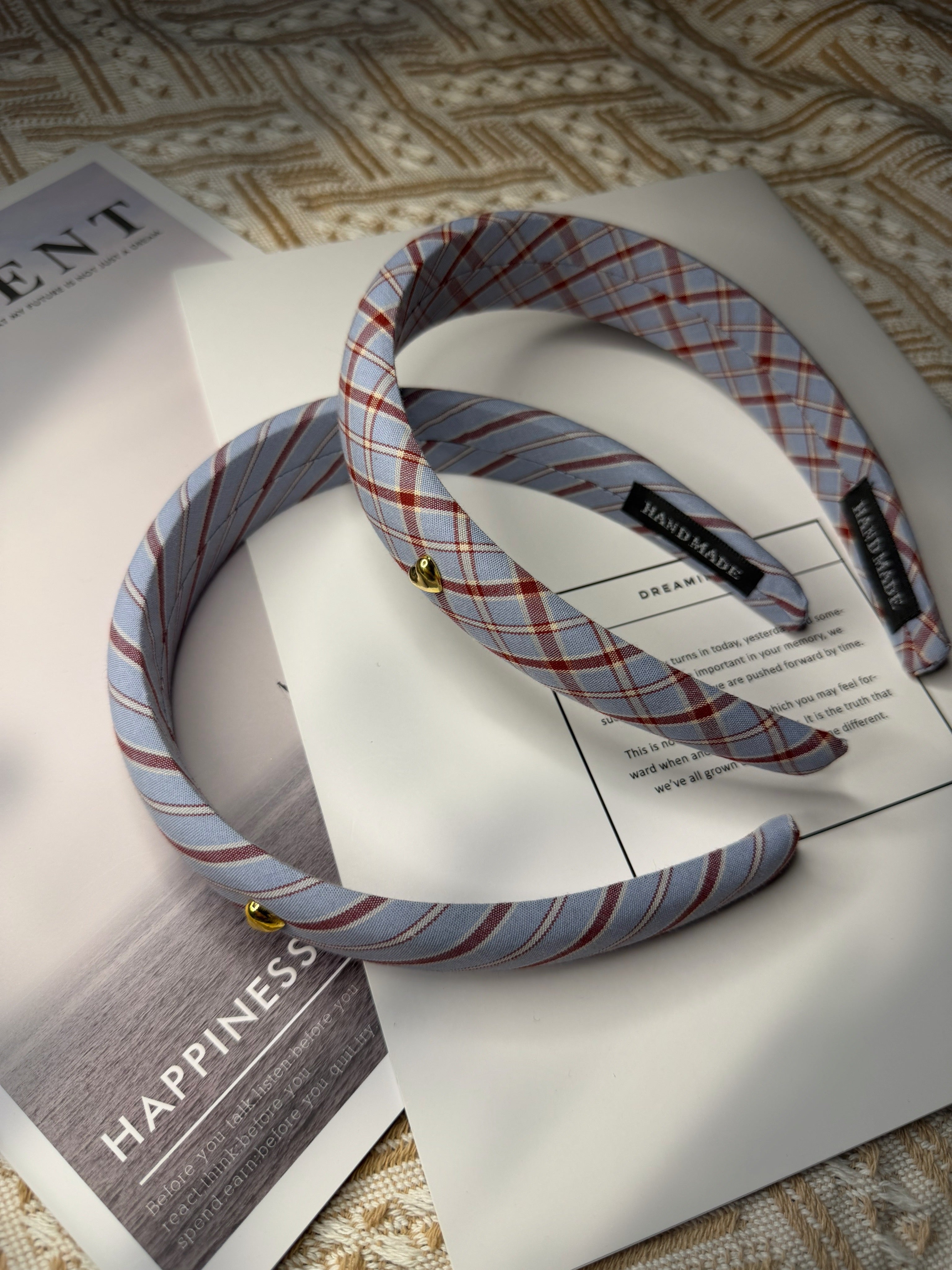 チェックストライプカチューシャ– THEO accessory collection –