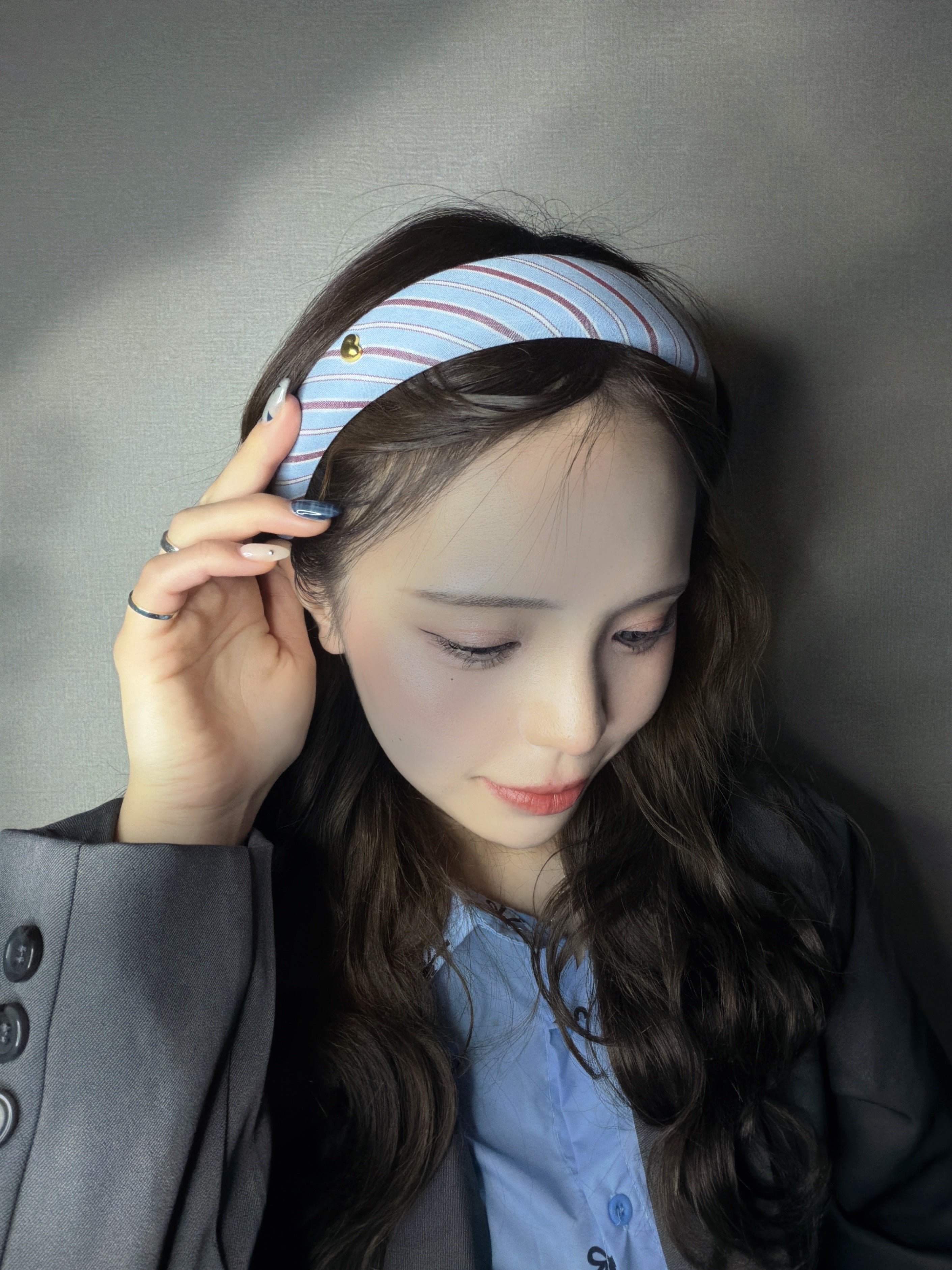 チェックストライプカチューシャ– THEO accessory collection –