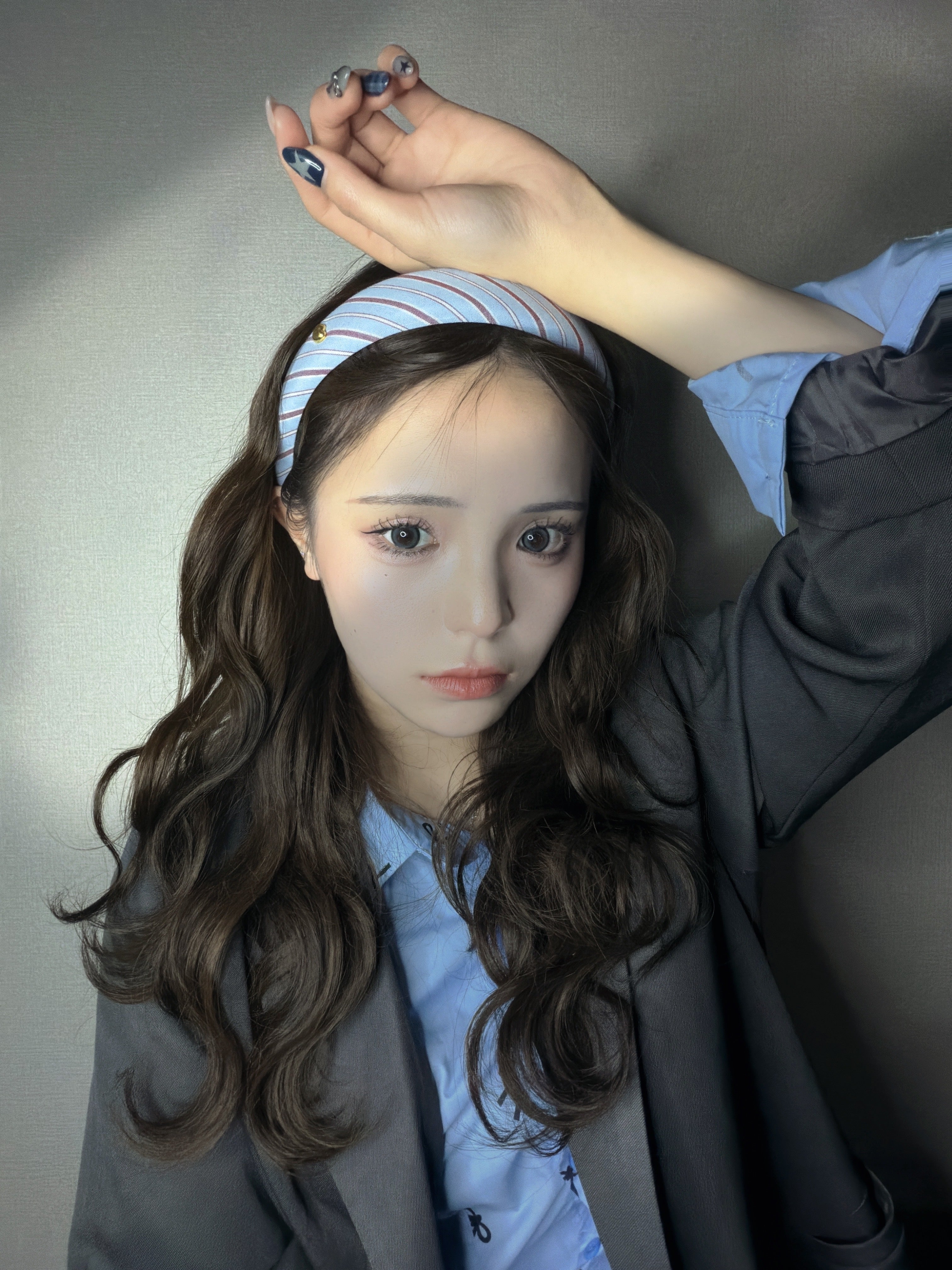 チェックストライプカチューシャ– THEO accessory collection –